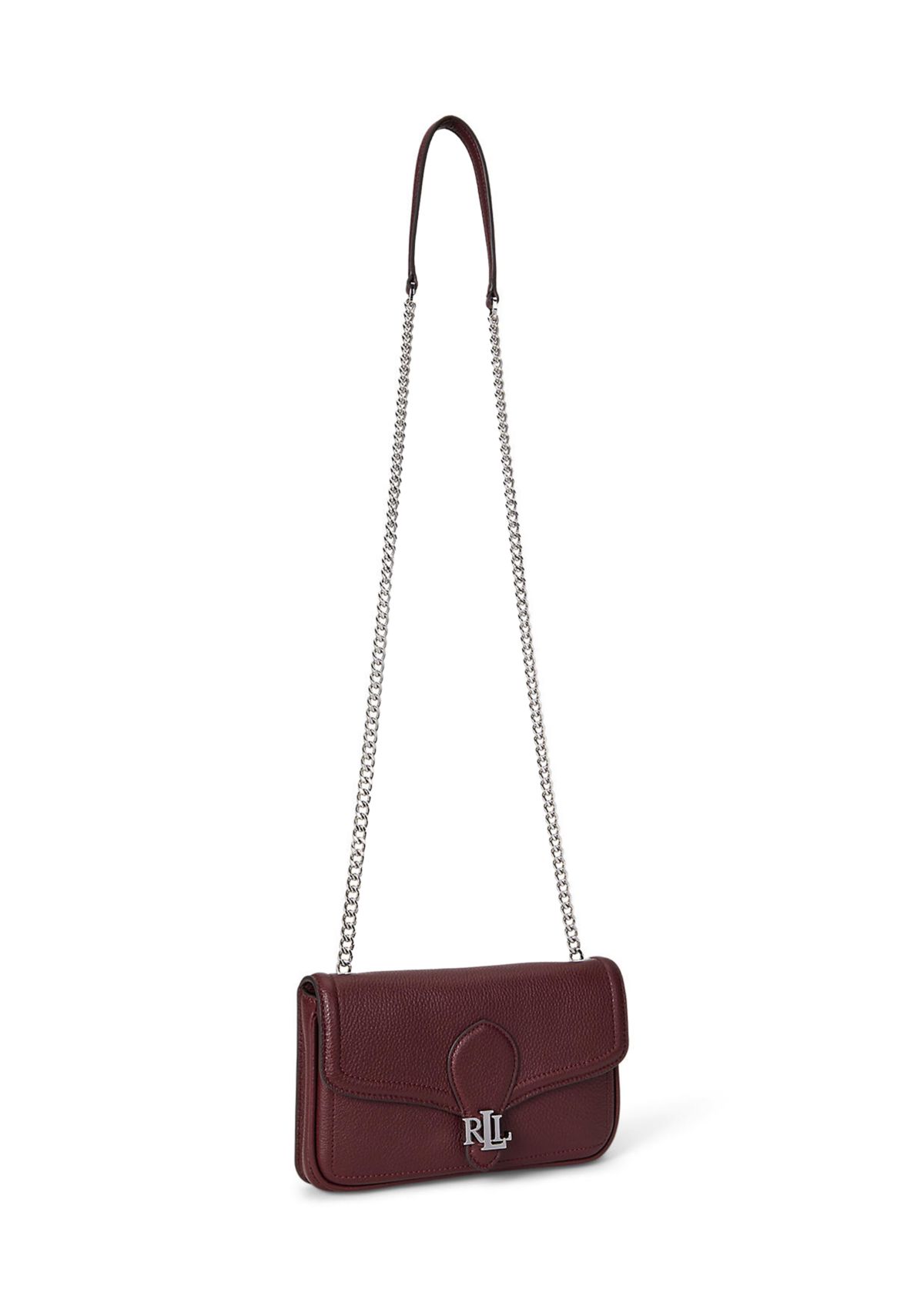 Pebbled Leather Bradley Crossbody Wallet