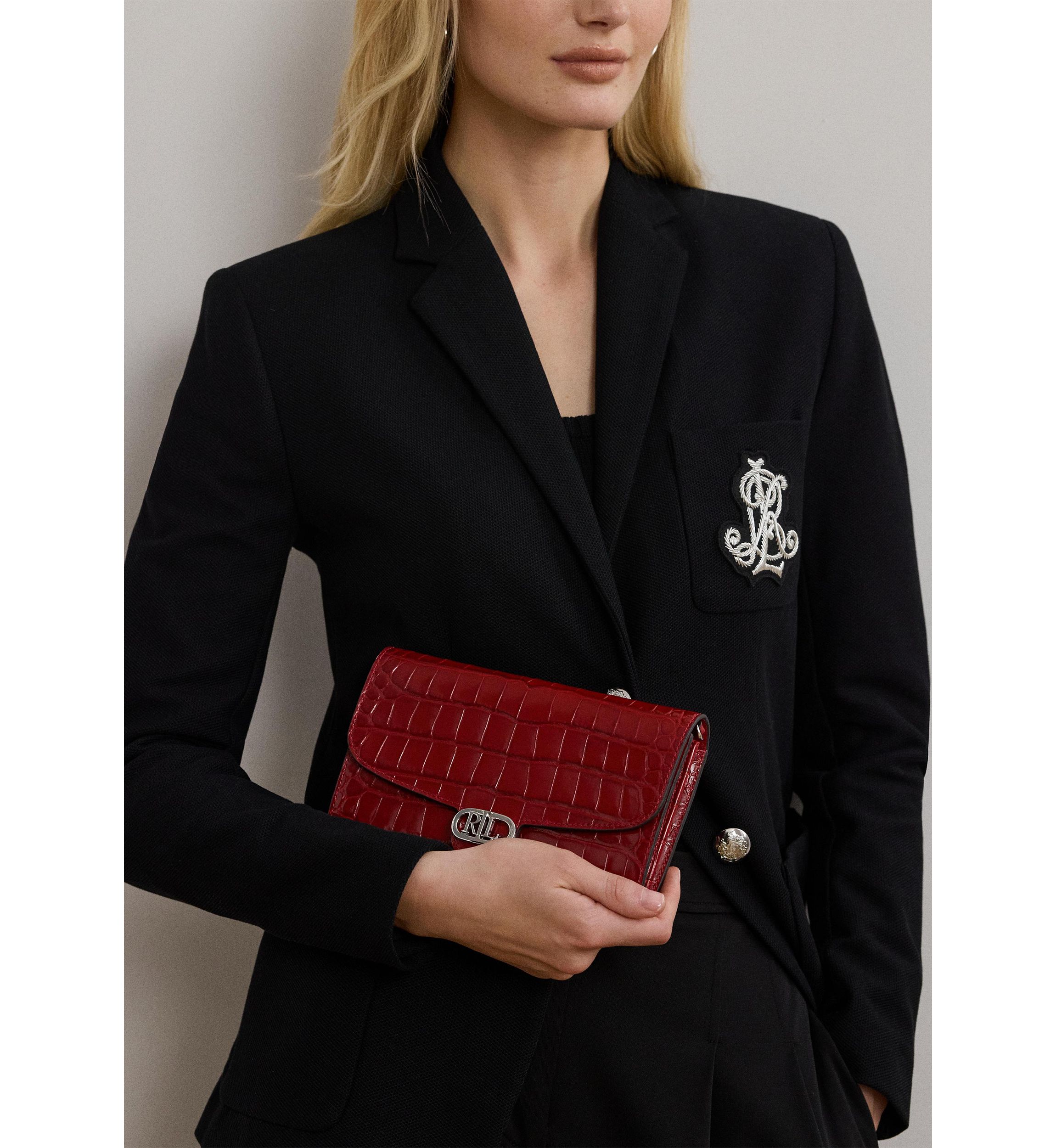 Croc Embossed Medium Adair Crossbody Bag