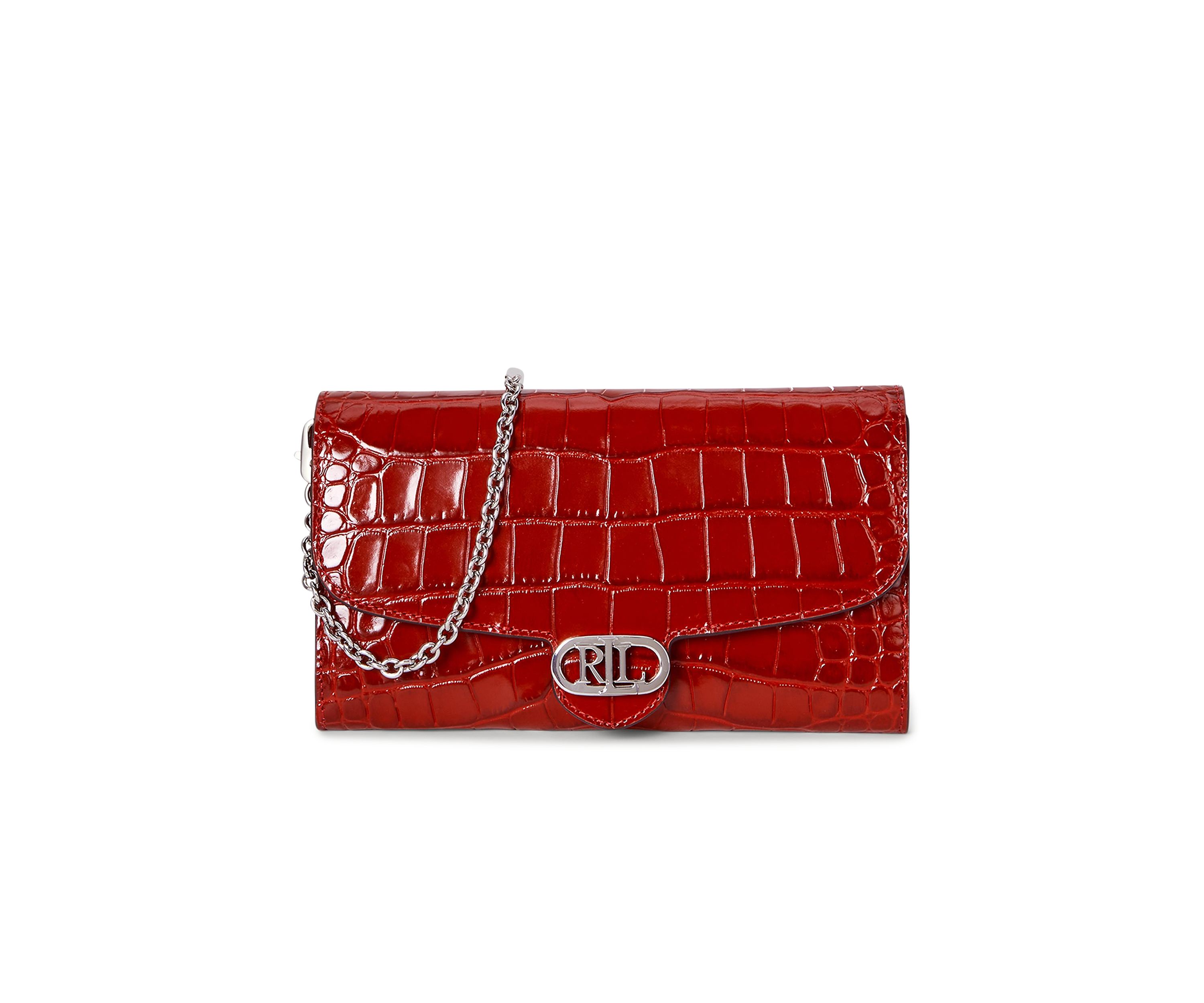 Croc Embossed Medium Adair Crossbody Bag