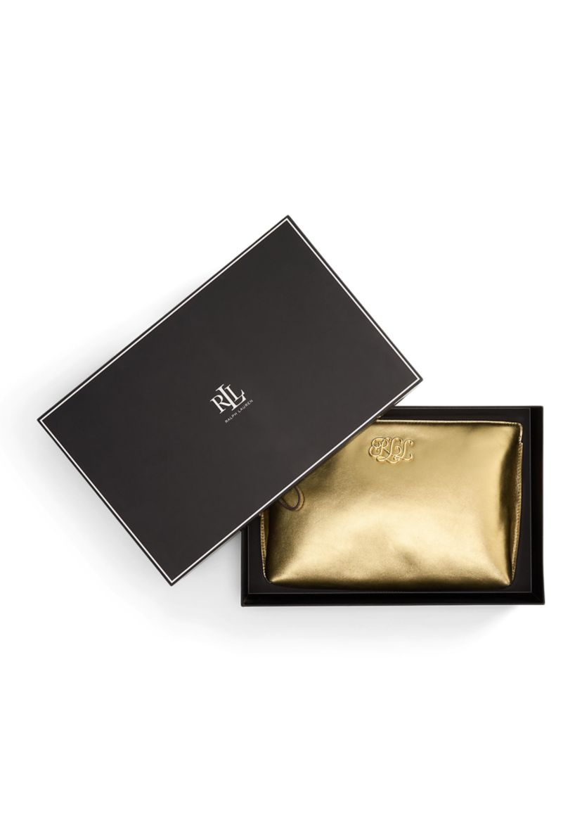 Metallic Nappa Leather Large Pouch