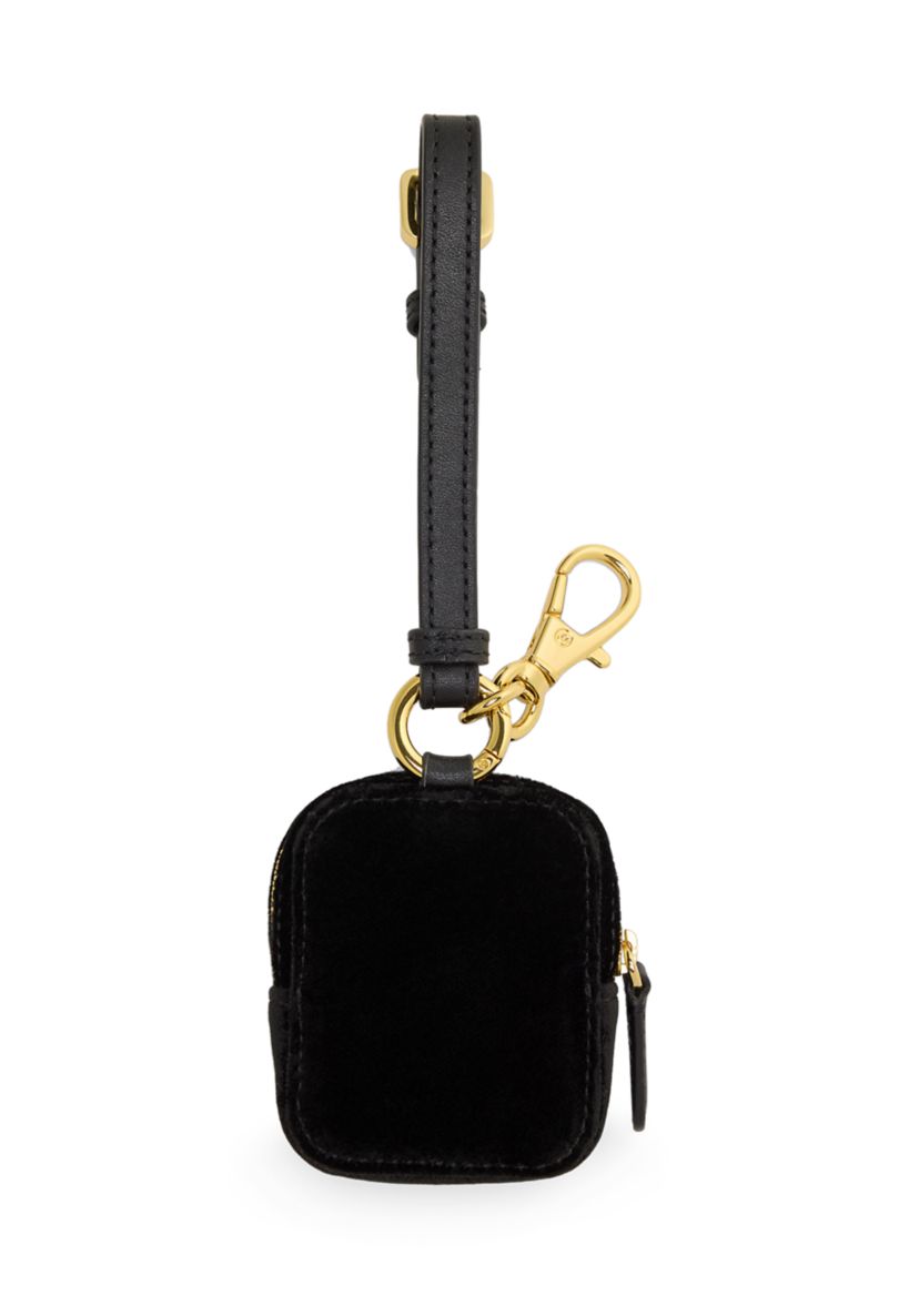 Velvet Mini Zip Pouch