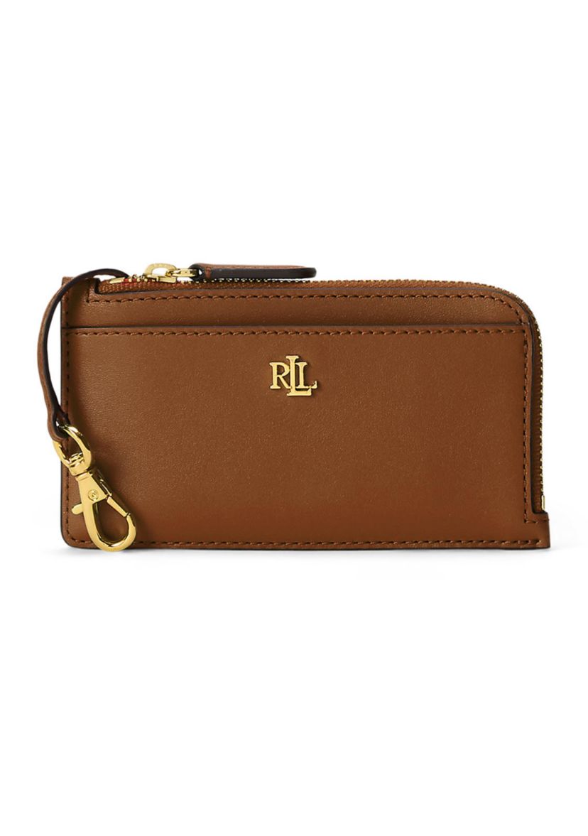 Lauren Ralph Lauren Leather L-Zip Card Case | Belk