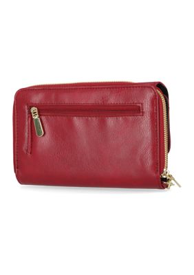 Solid Organizer Wallet Wristlet