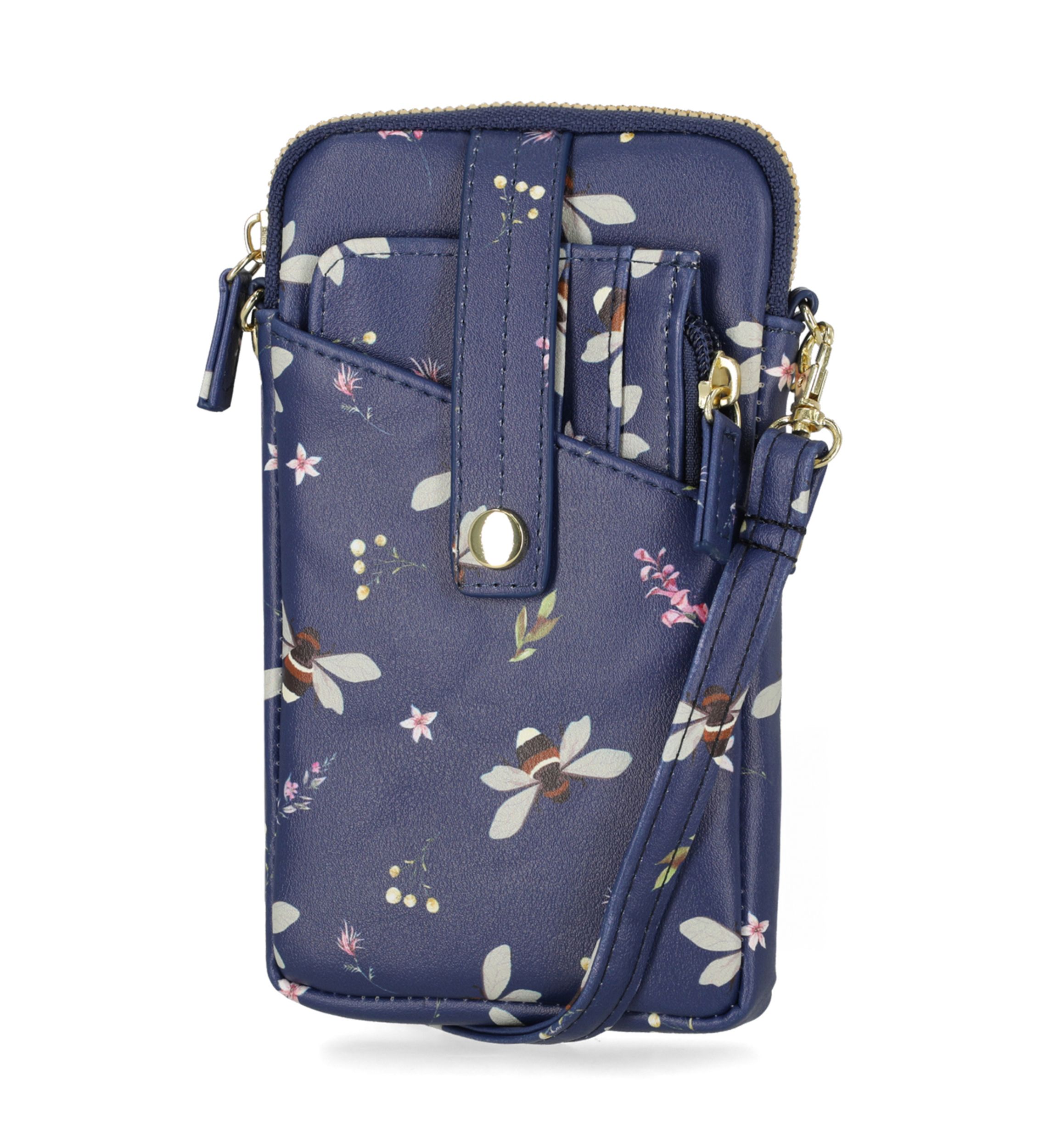 Floral Bee Cleo Wristlet 
