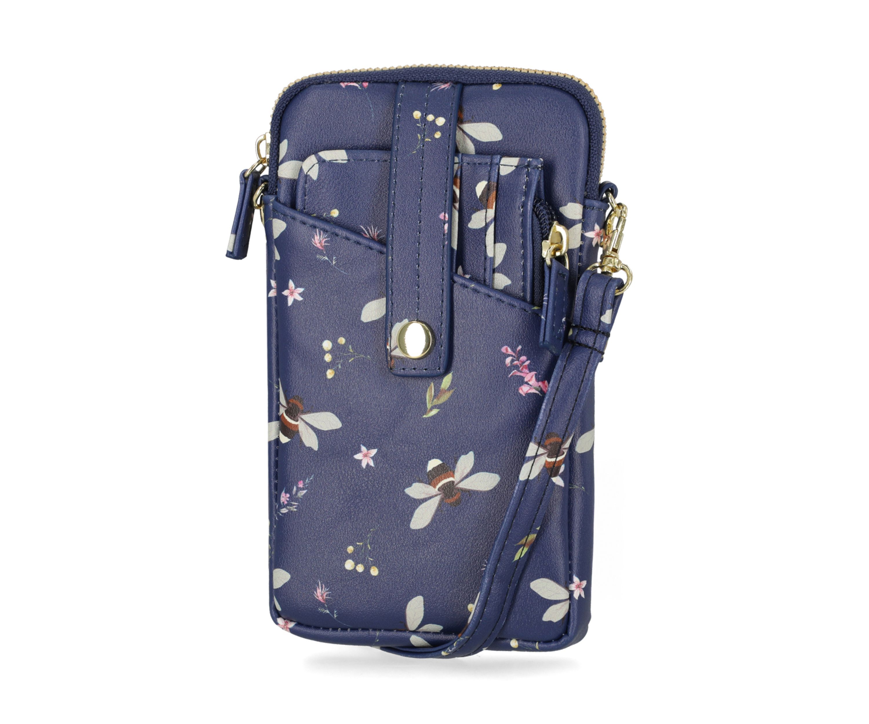 Floral Bee Cleo Wristlet 