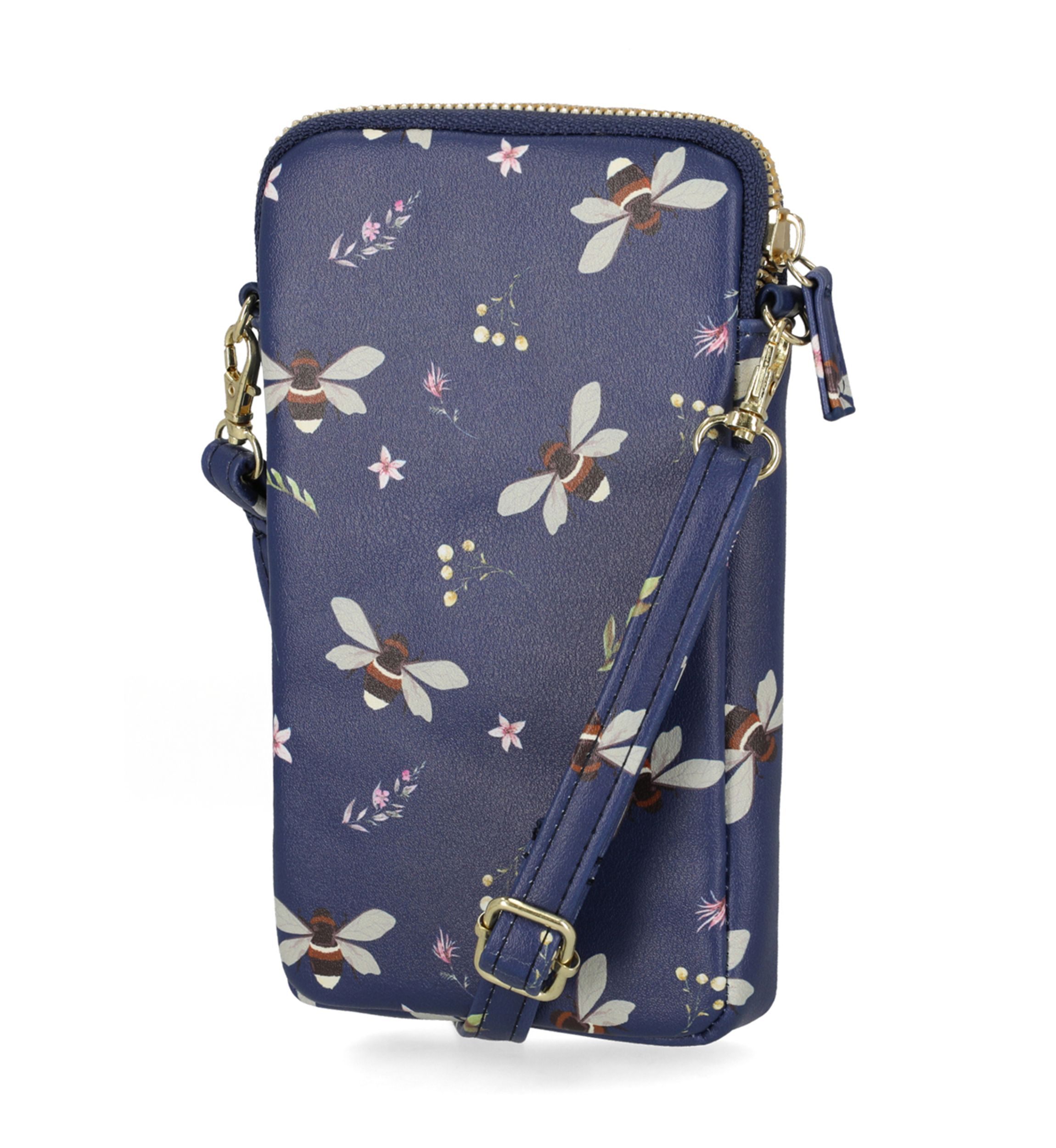 Floral Bee Cleo Wristlet 