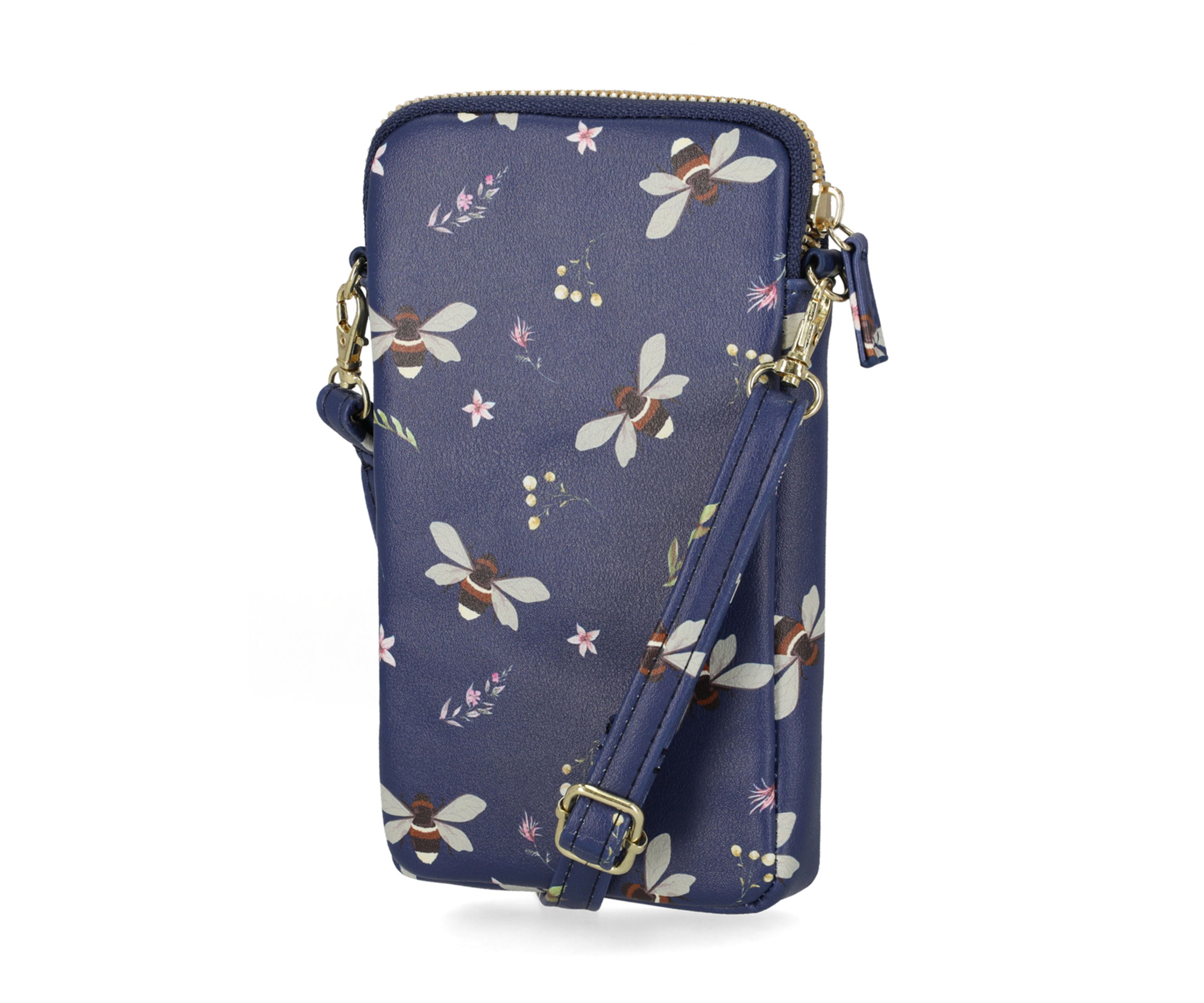 Floral Bee Cleo Wristlet 