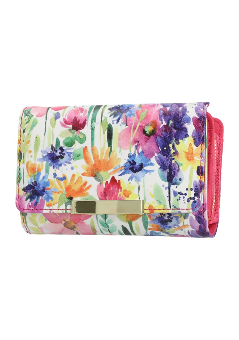 Printed Floral Bowbar Amsterdam Indexer Wallet