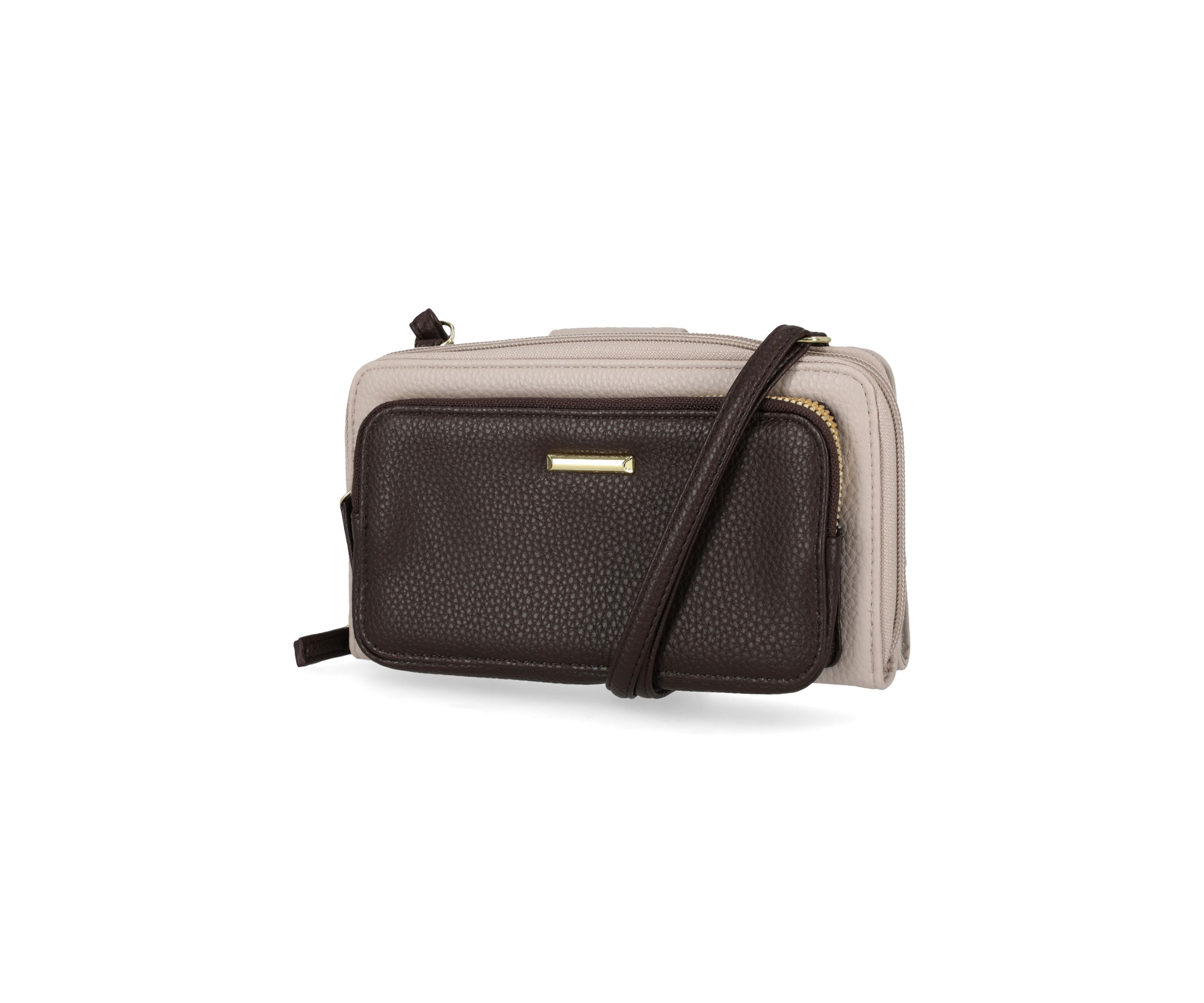 Mavis Color Blocked Crossbody Wallet