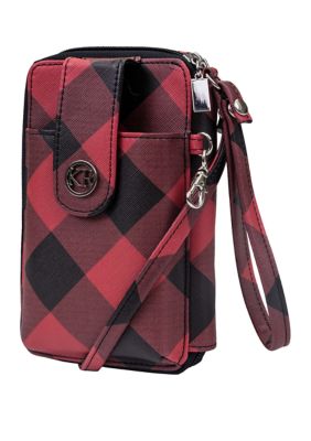 buffalo plaid crossbody bag