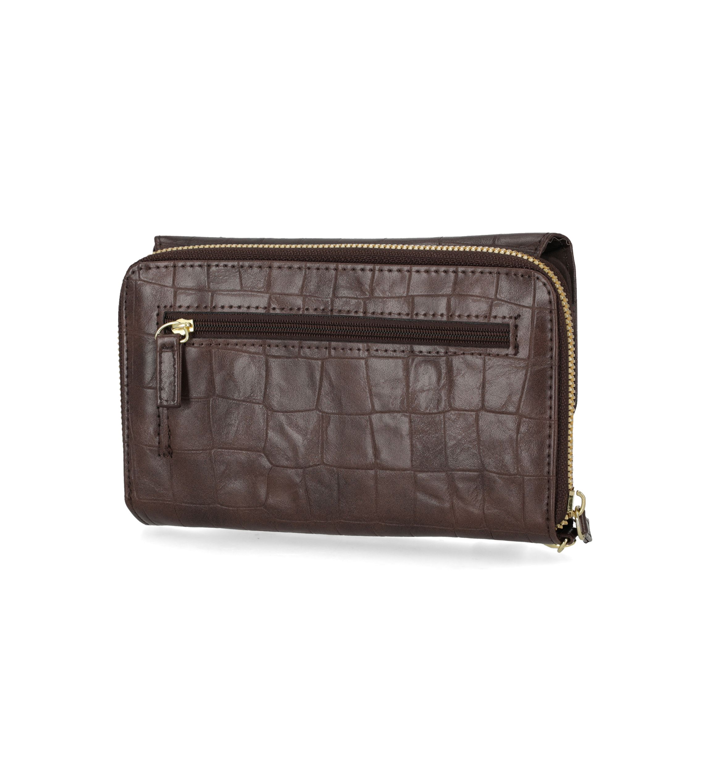 Faux Croco Essential Wallet