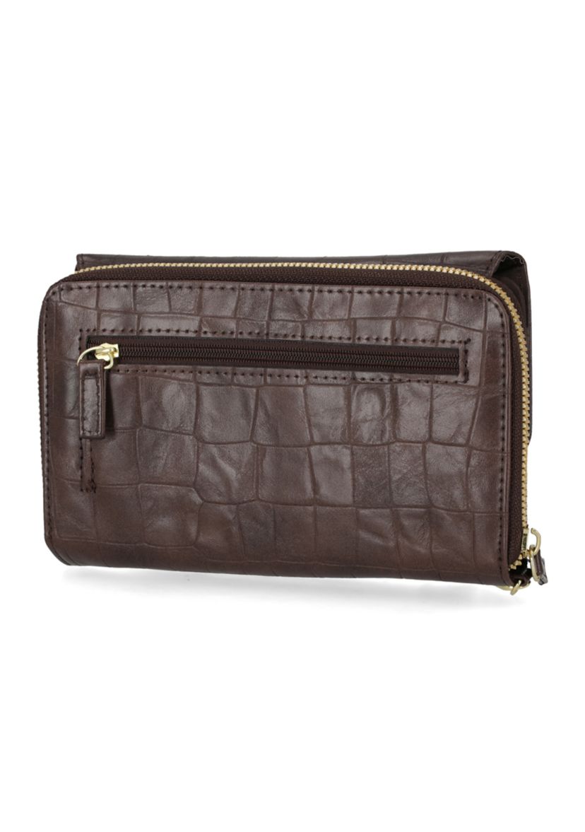 Faux Croco Essential Wallet
