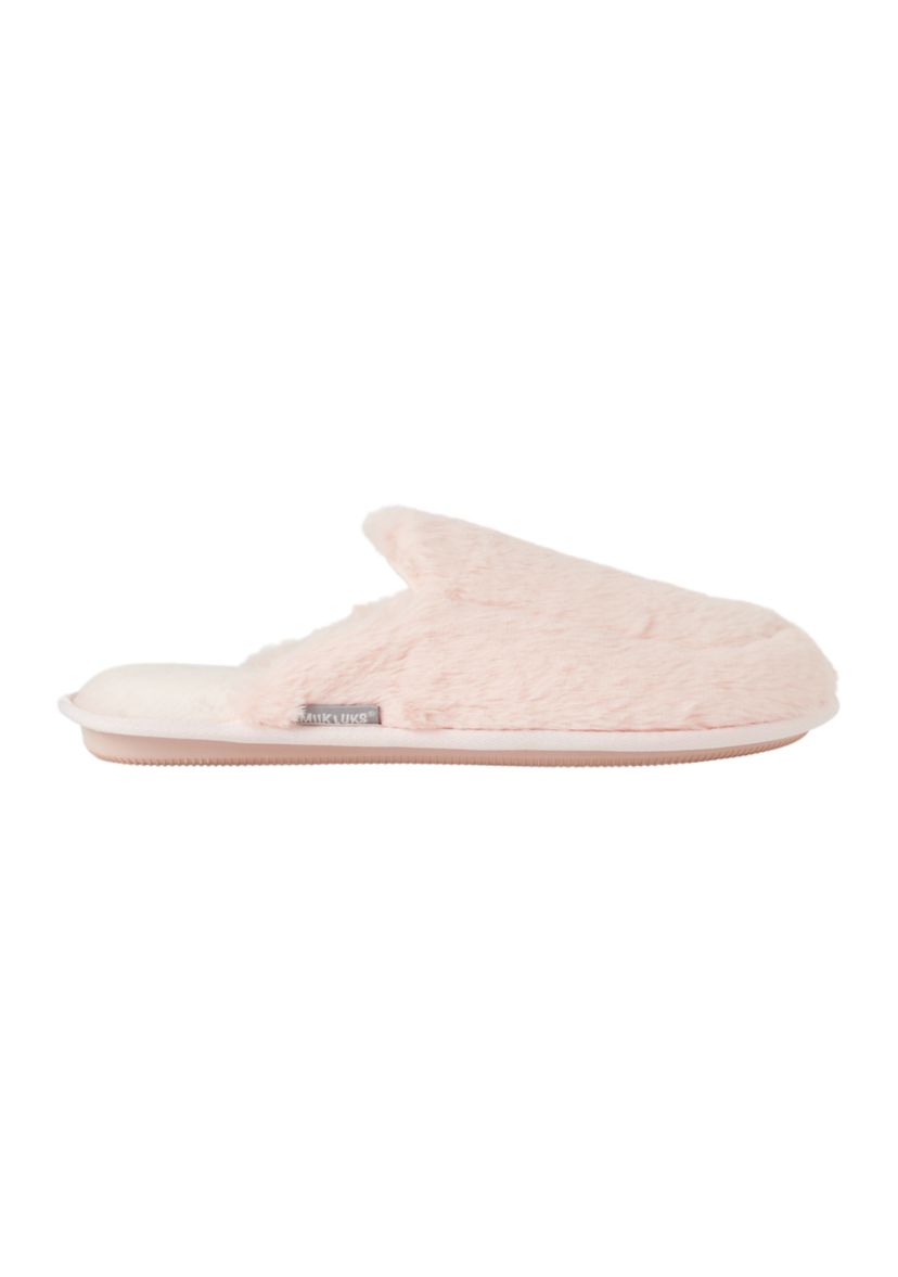 Faux Fur Smoking Slide Slippers