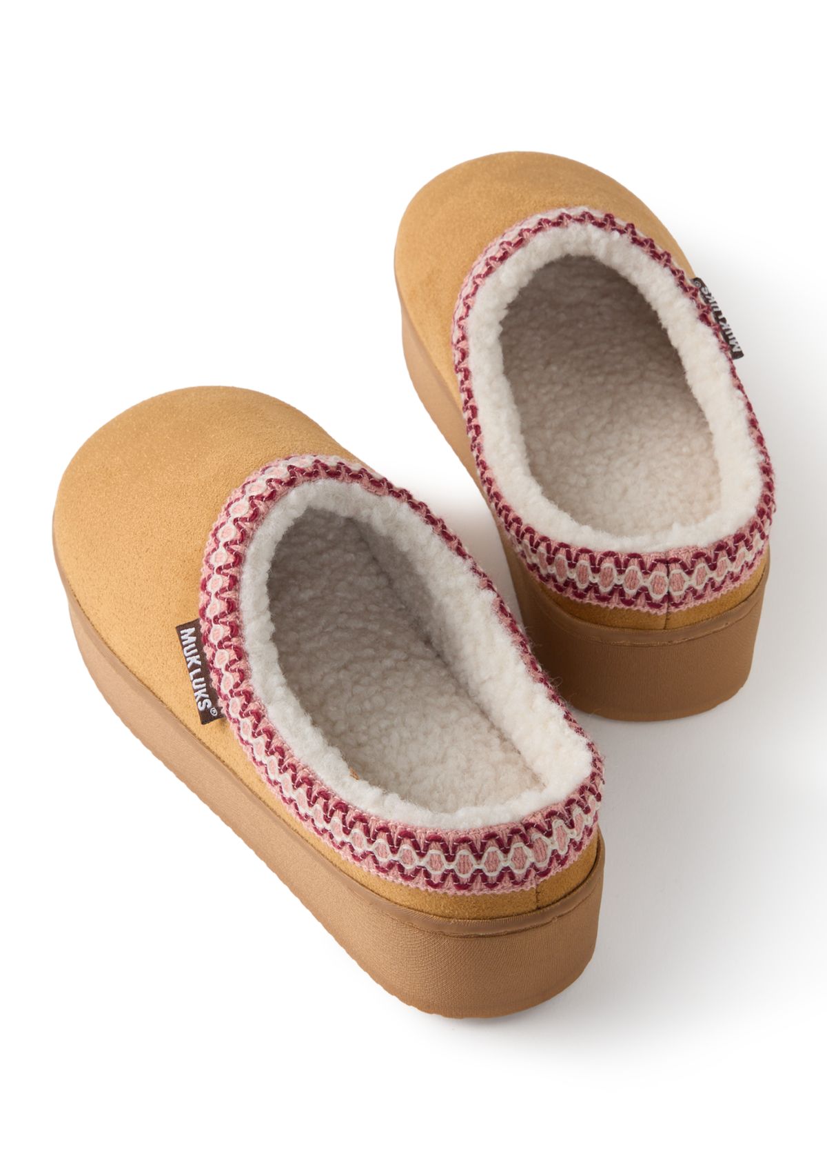 Platform Clogs with Decorative Tape