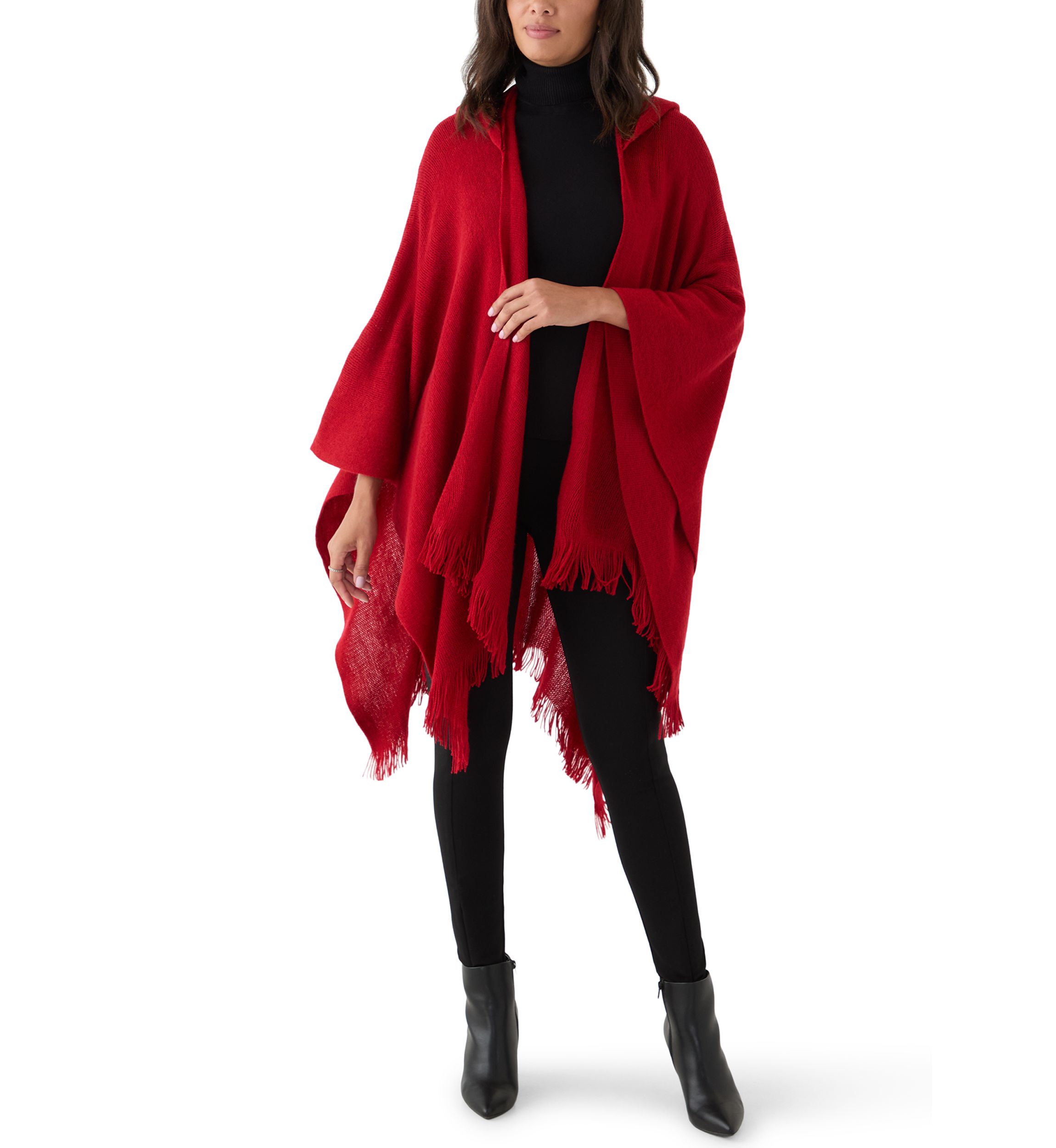Womens Super Soft Hoody Shawl 