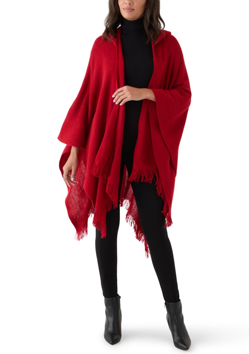 Womens Super Soft Hoody Shawl 