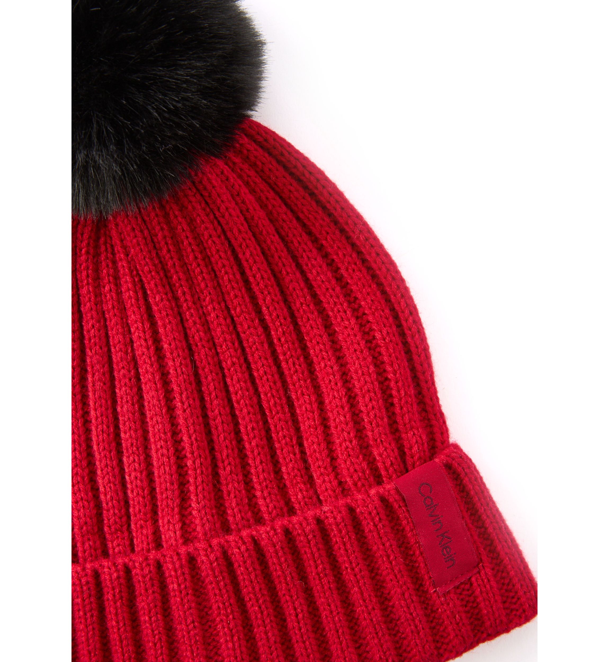 Faux Fur Pom Beanie 