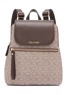 Calvin Klein Millie 2 in 1 Flap Shoulder Bag & Crossbody, Black/Silver