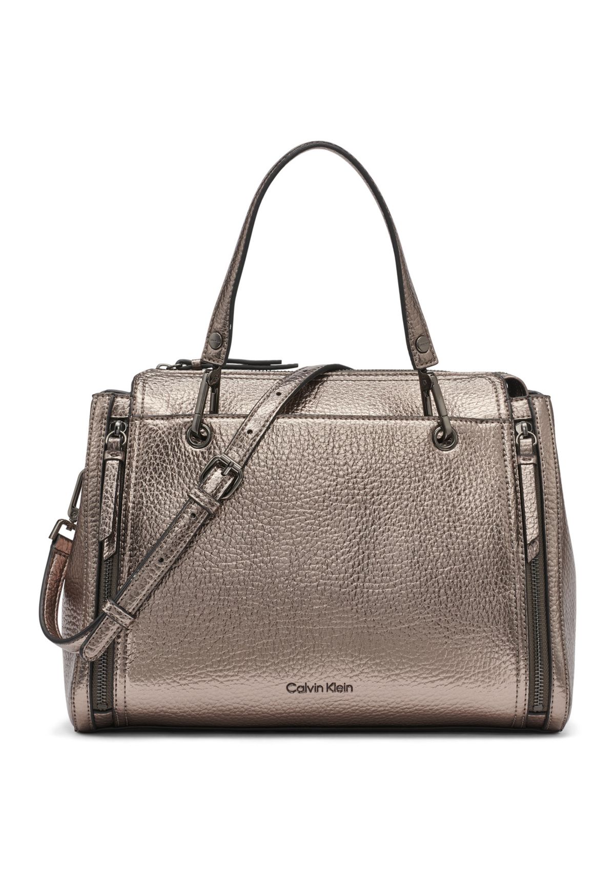 Garnet Metallic Satchel 