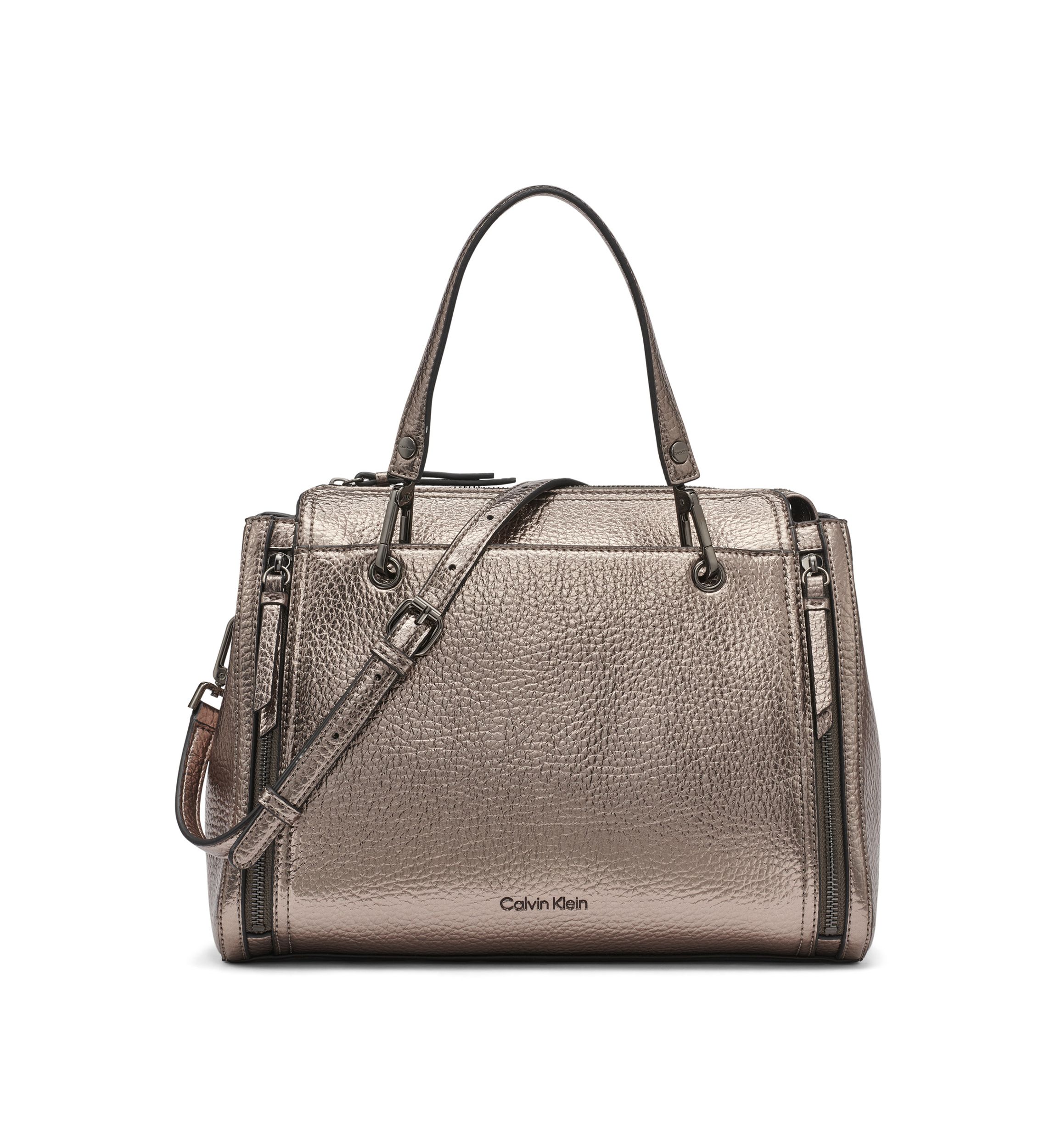 Garnet Metallic Satchel 