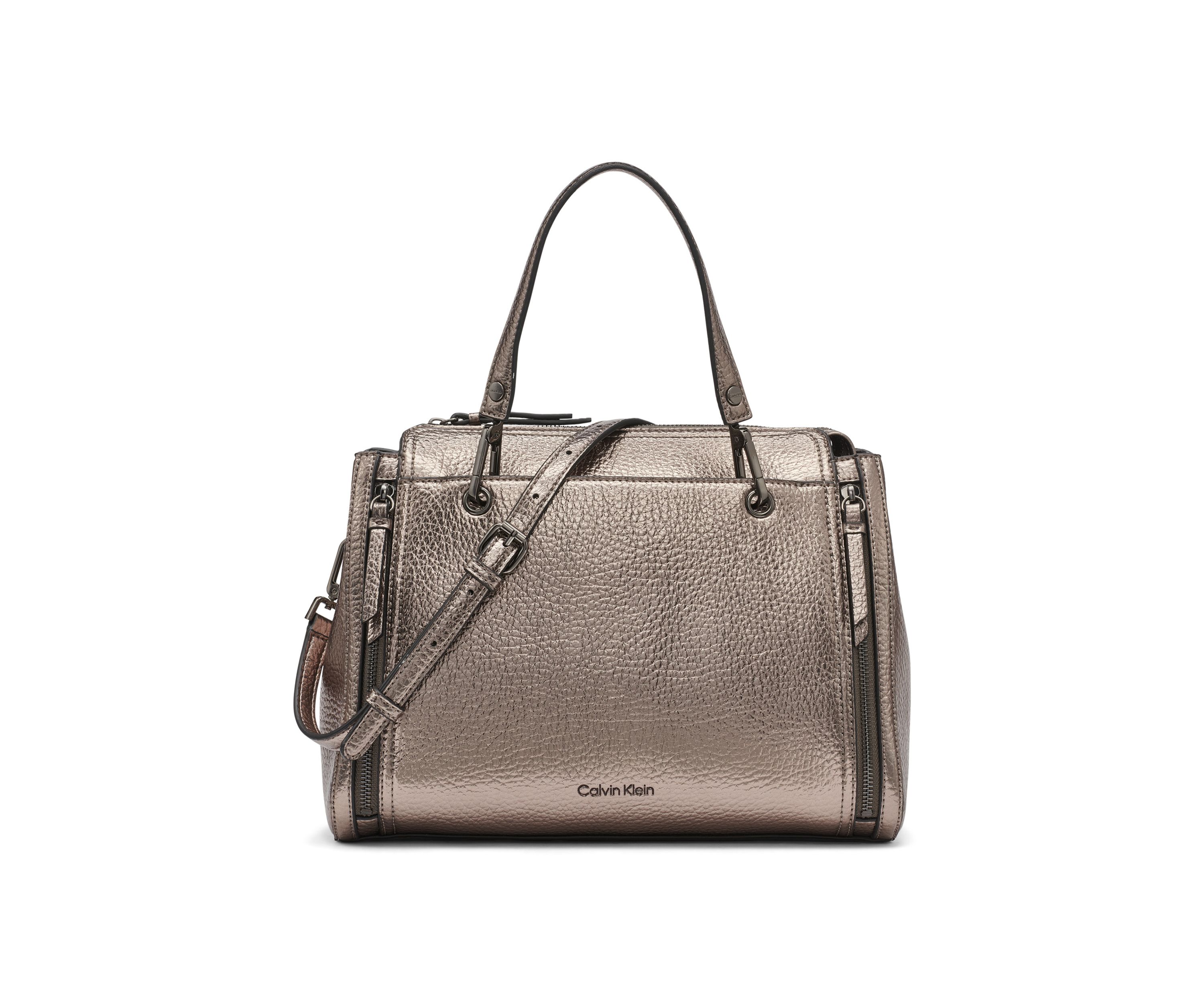 Garnet Metallic Satchel 
