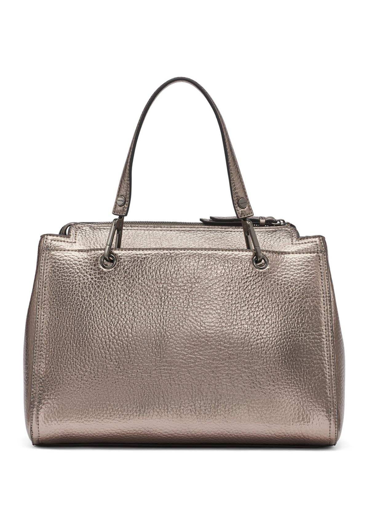 Garnet Metallic Satchel 