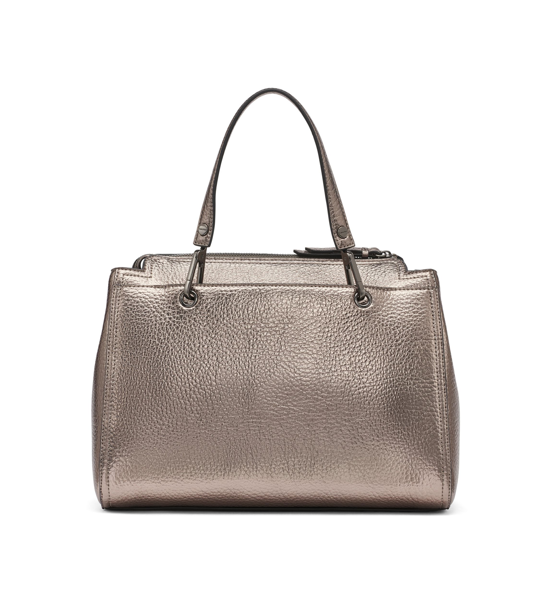 Garnet Metallic Satchel 