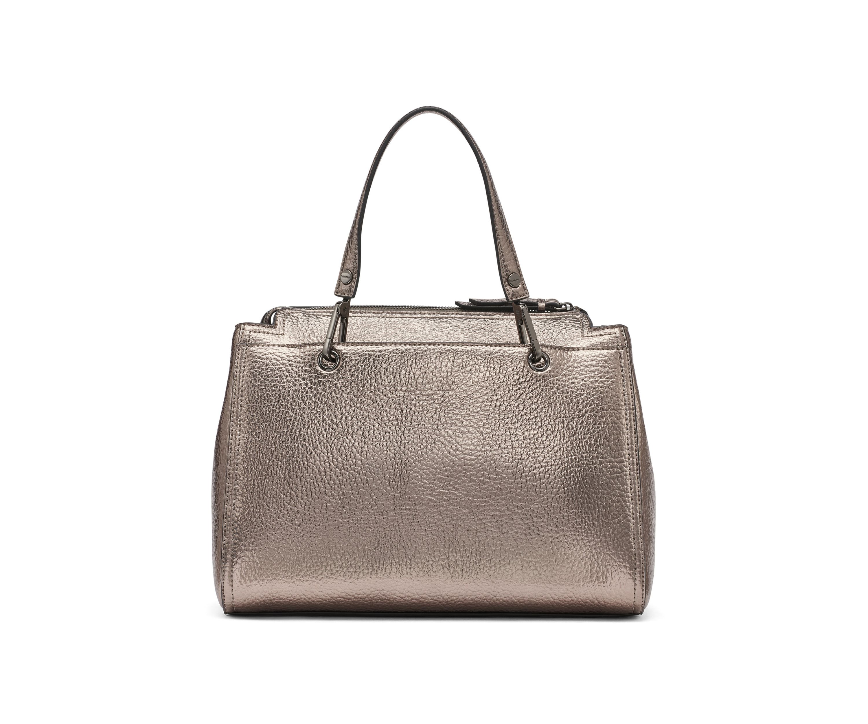 Garnet Metallic Satchel 