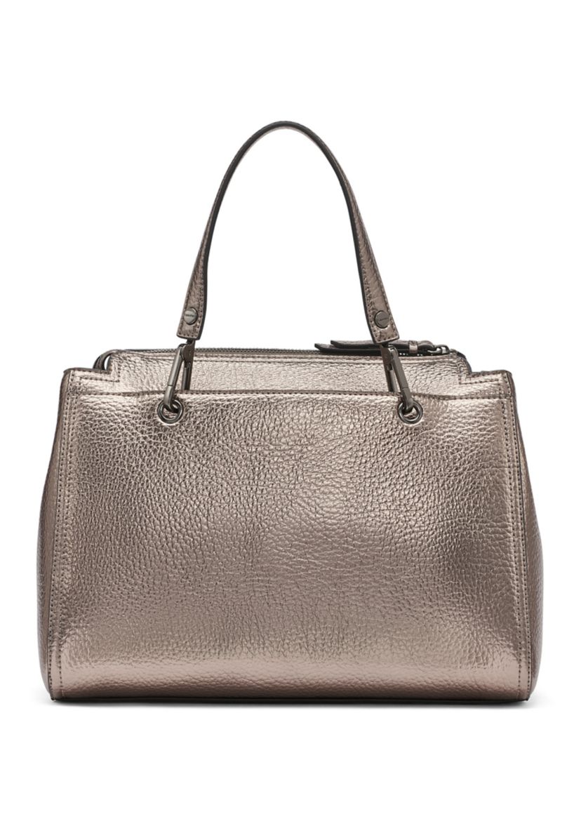 Garnet Metallic Satchel 