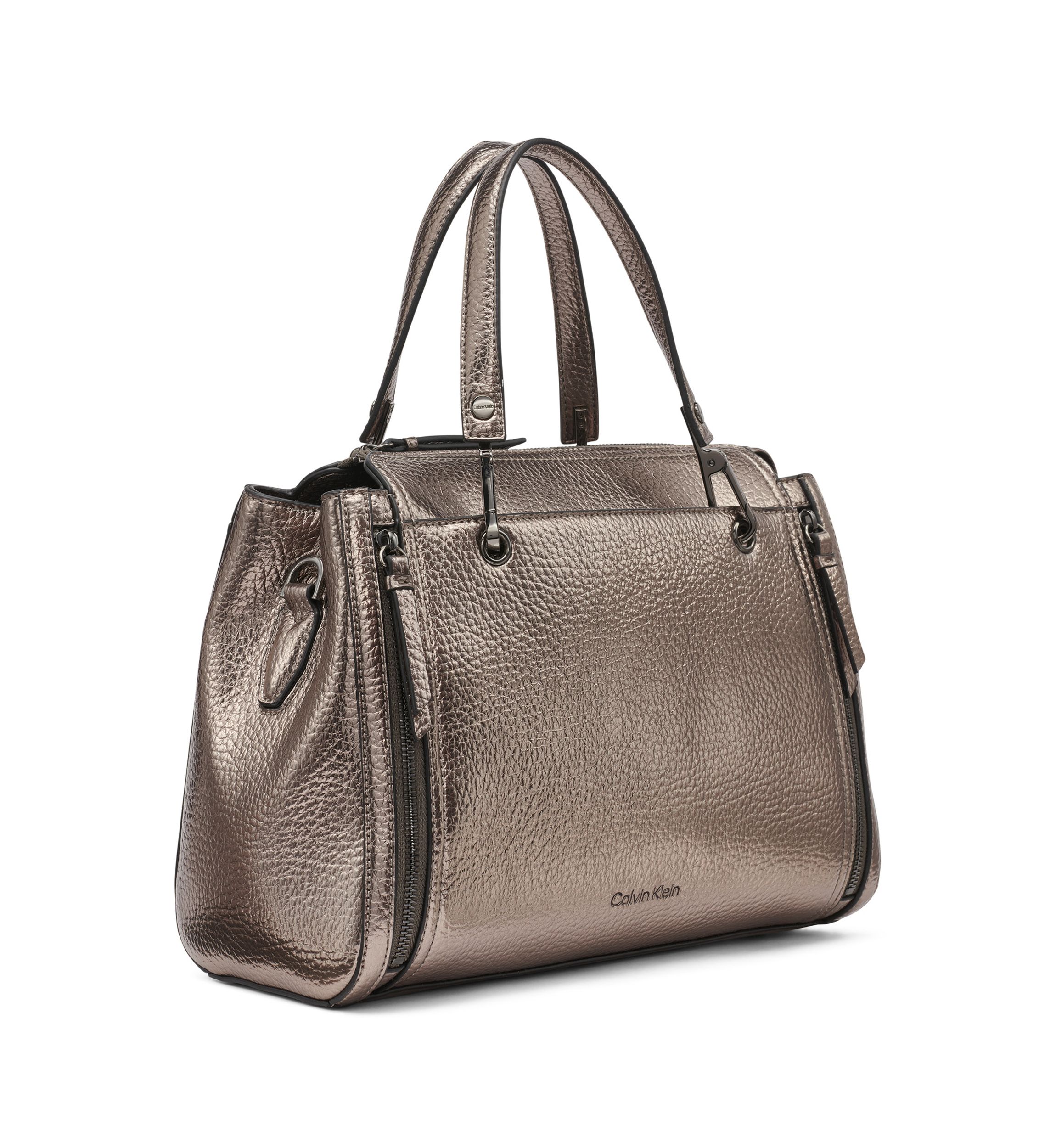 Garnet Metallic Satchel 