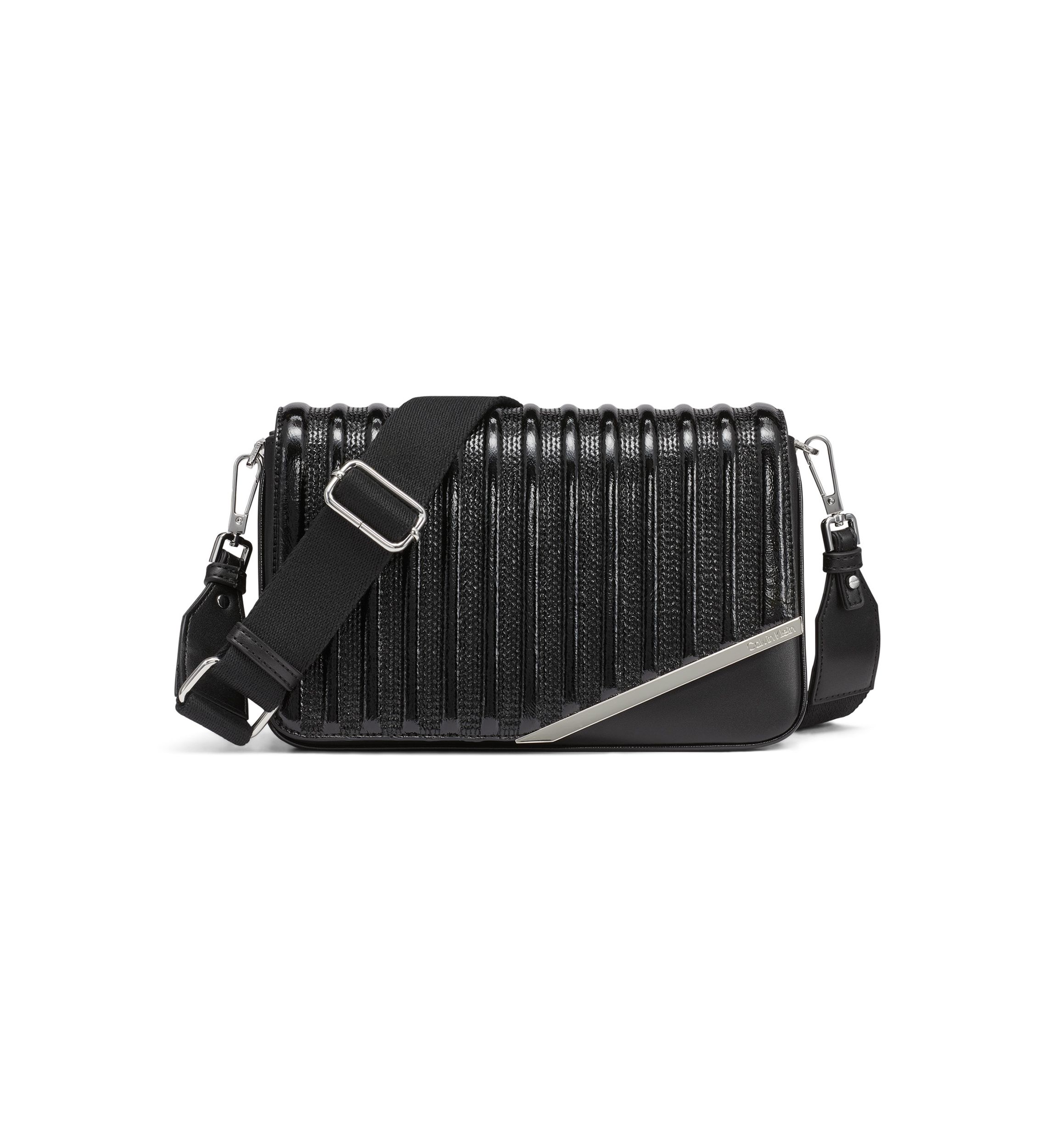 Ria Patent Piping Crossbody