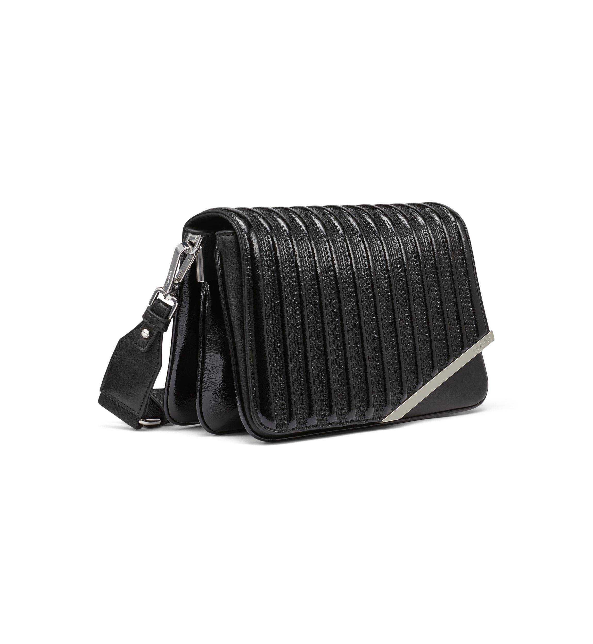 Ria Patent Piping Crossbody