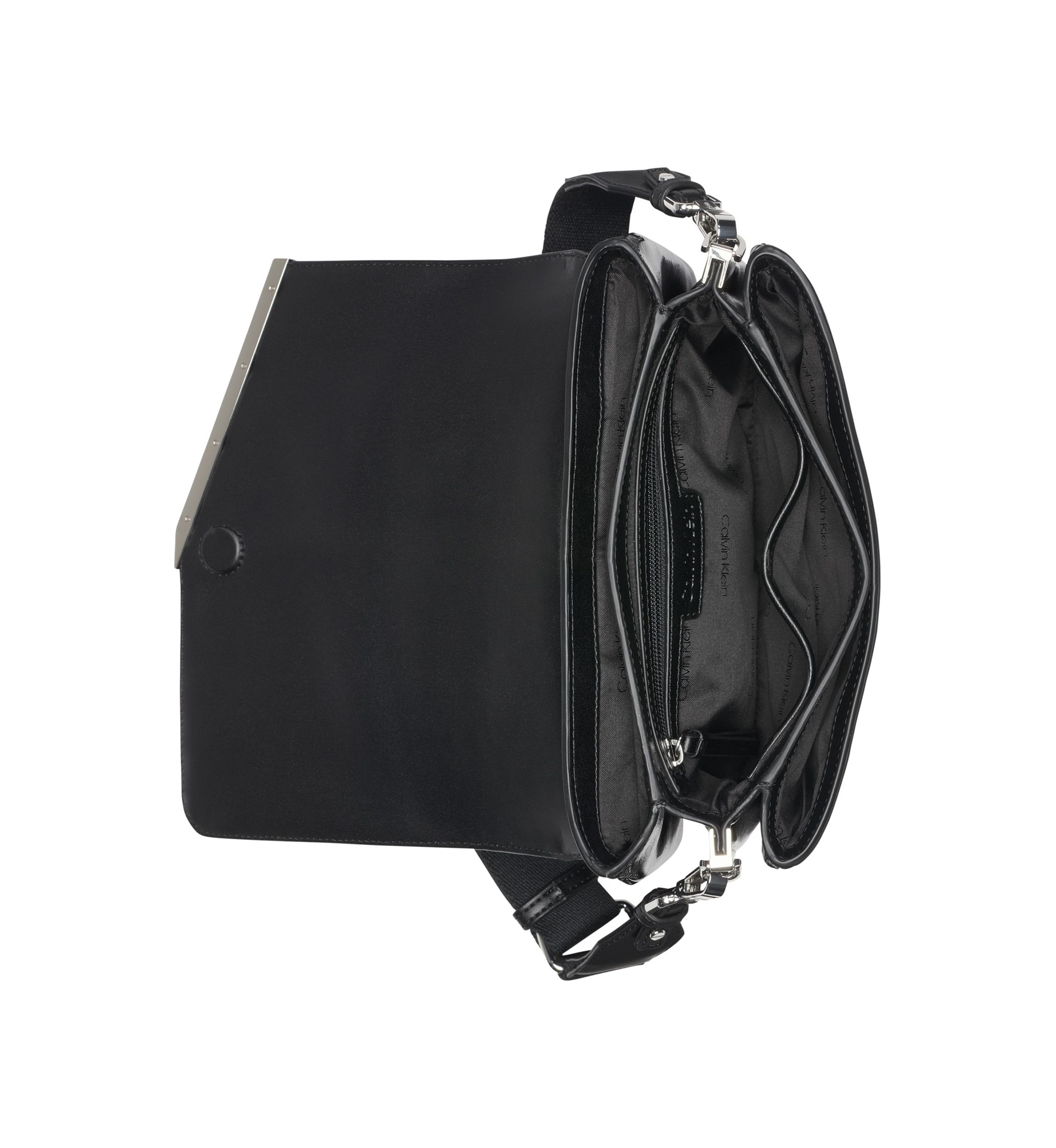 Ria Patent Piping Crossbody