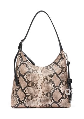 Calvin Klein Erina Python Small Hobo Bag