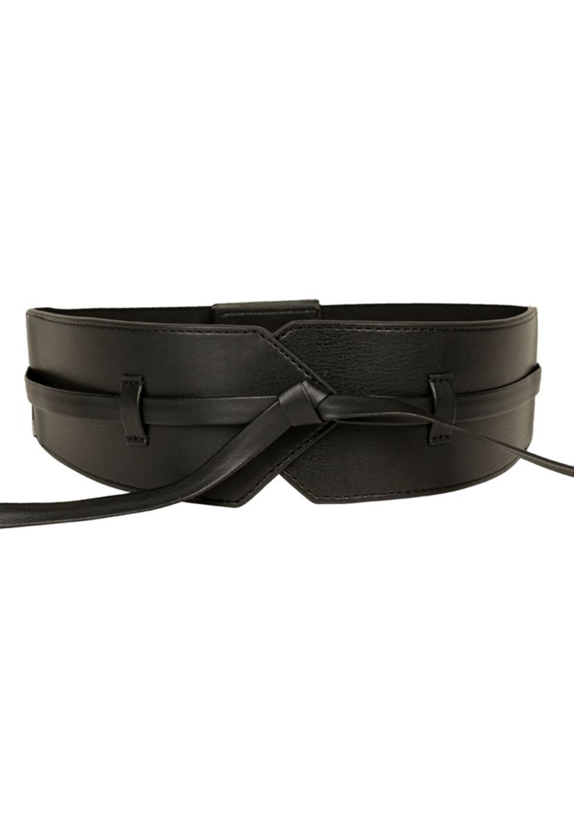 Faux Obi Stretch Belt 