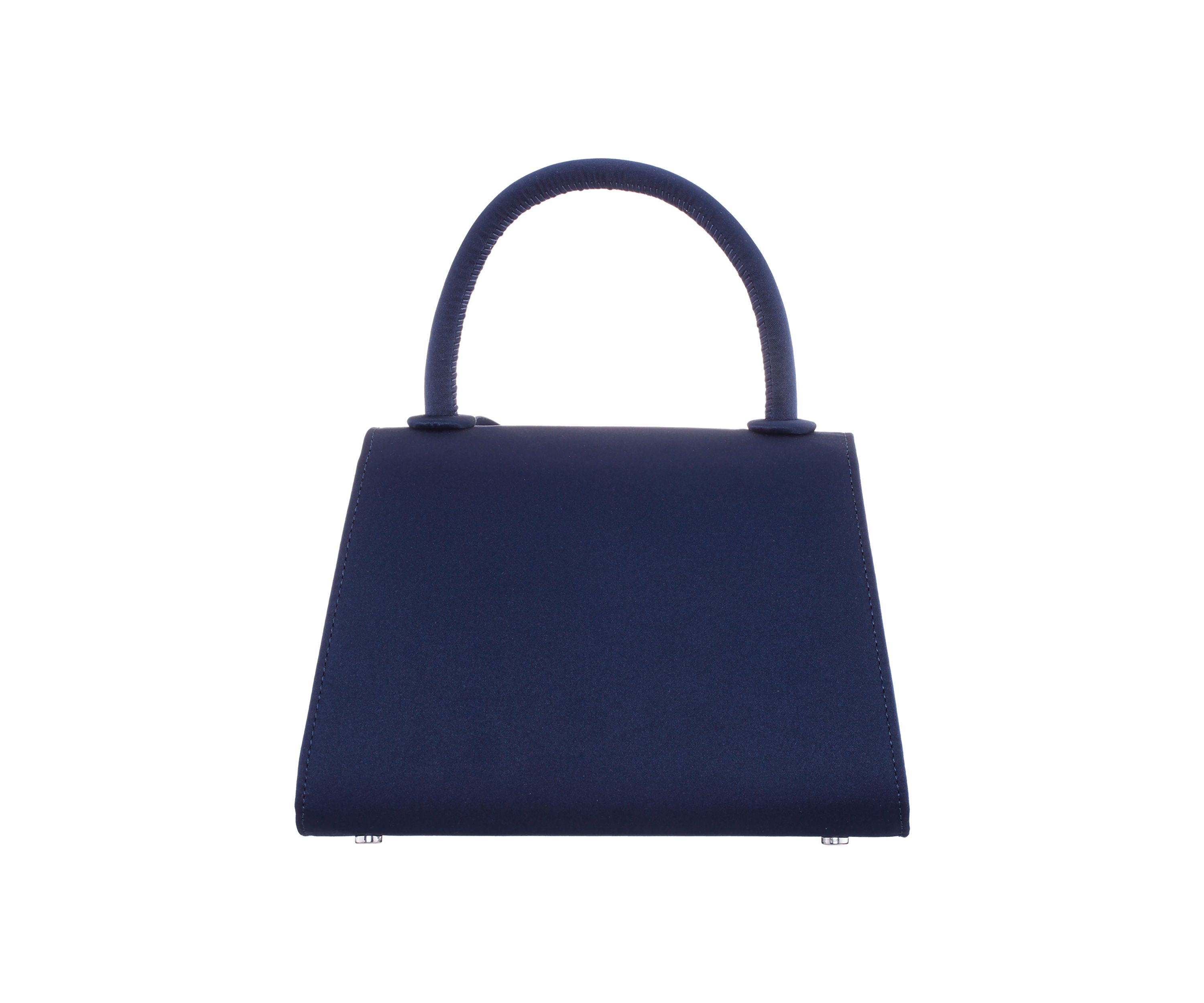 Crystal Bow Top Handle Satchel 