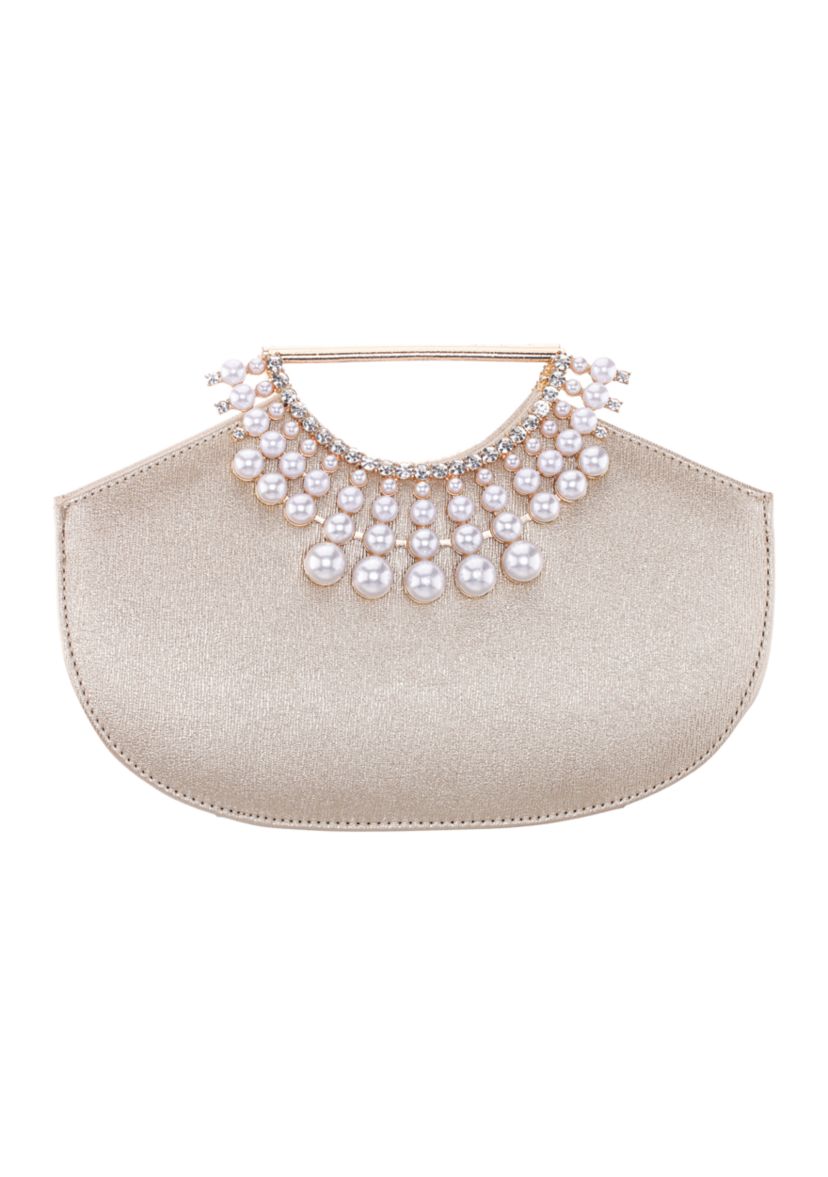 Pearl Cut Out Handle Bag