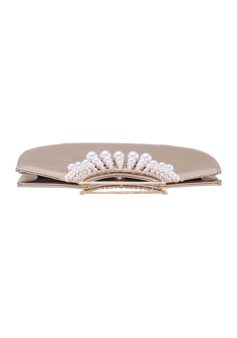 Pearl Cut Out Handle Bag