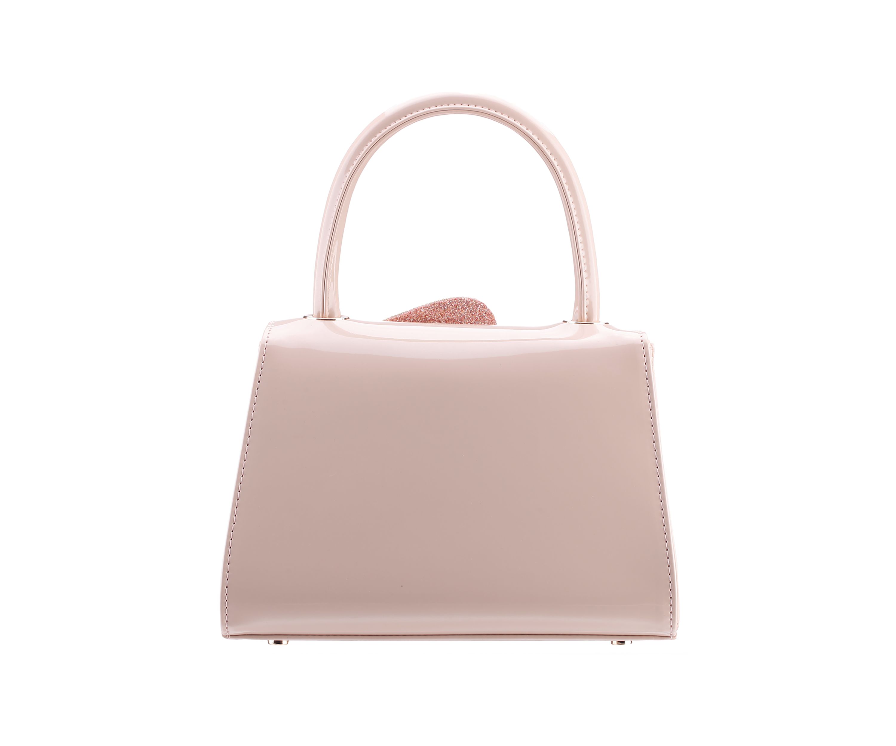 Floral Patent Top Handle Satchel