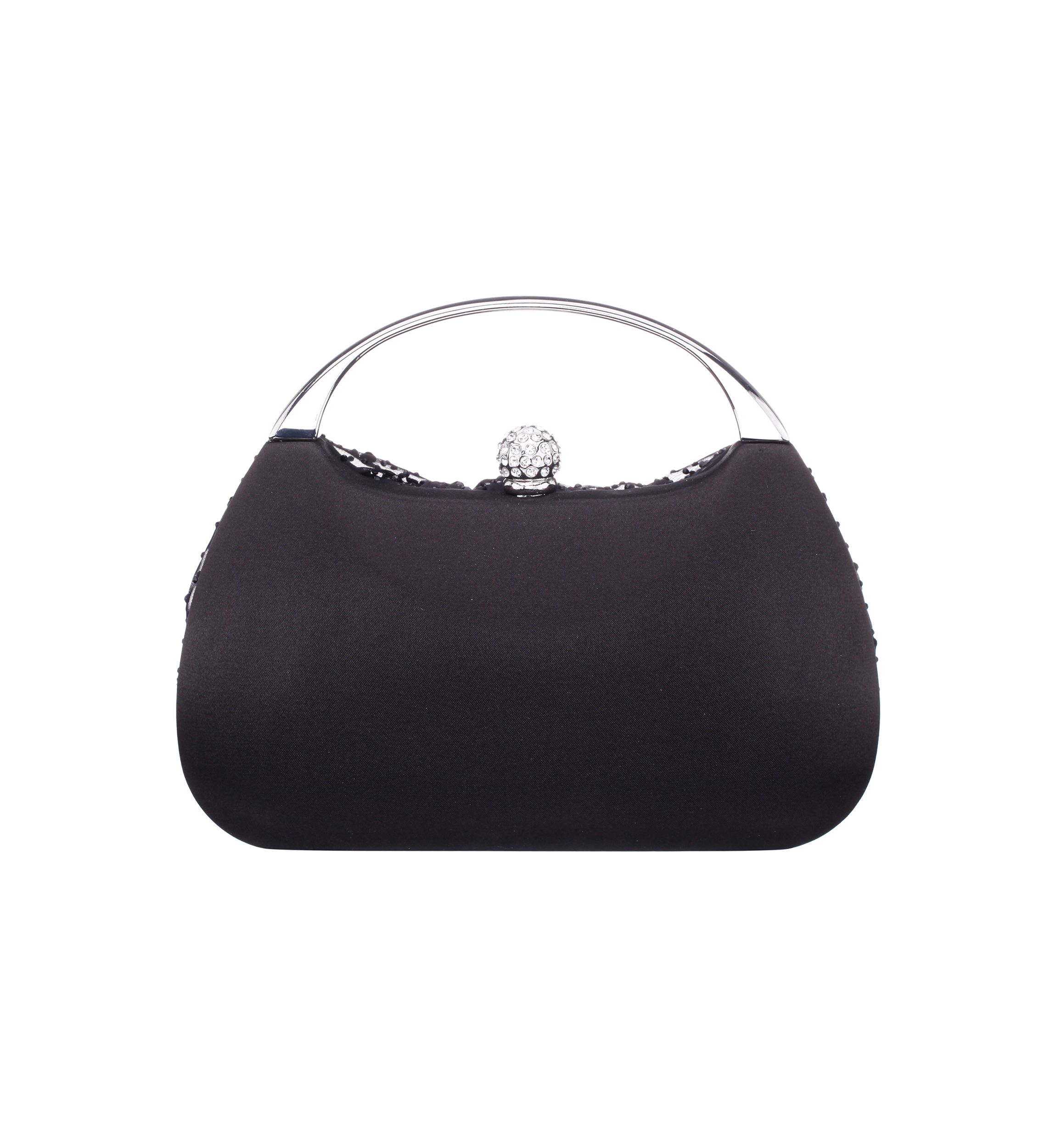 Crystal Twist Front Minaudiere Bag