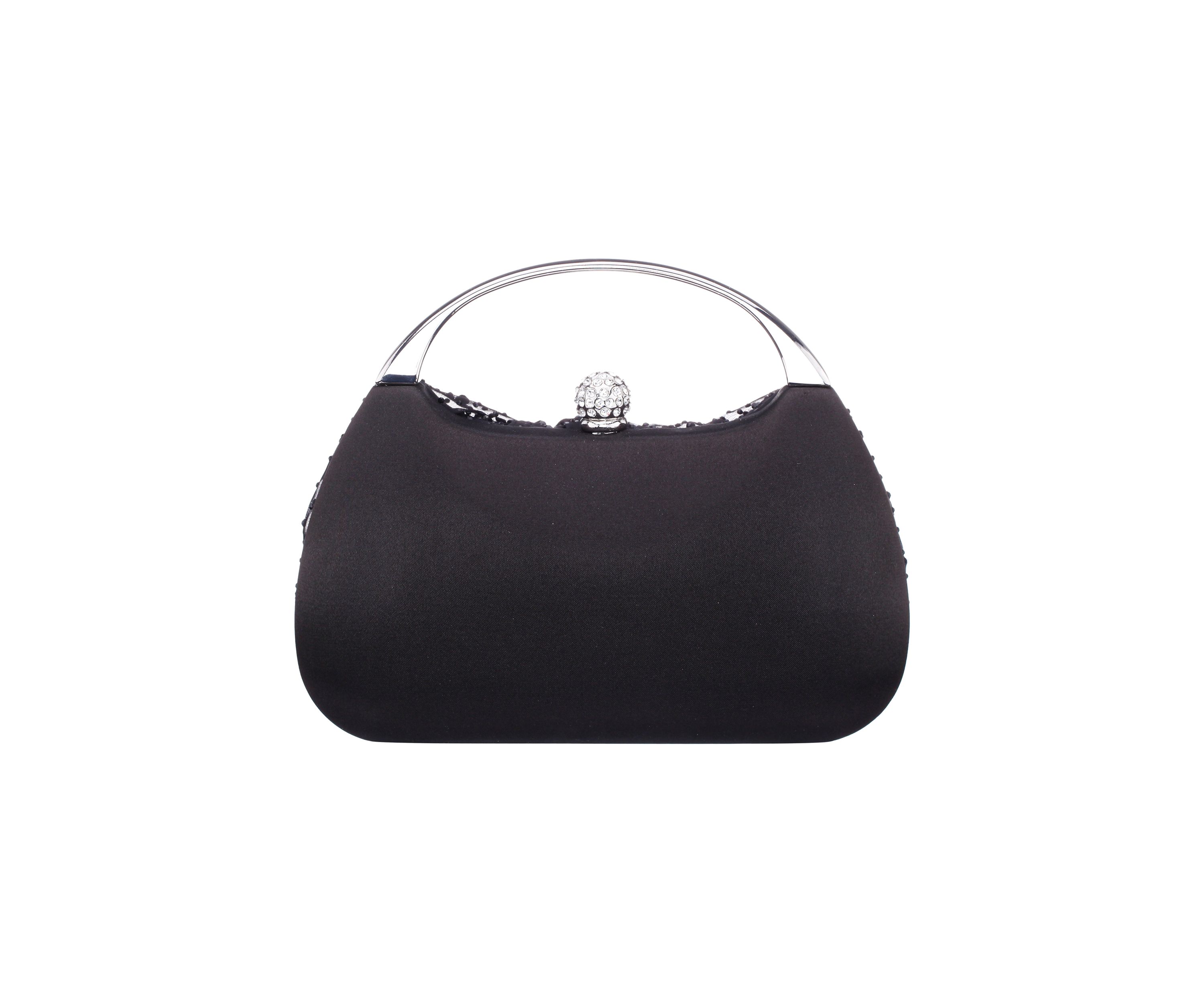 Crystal Twist Front Minaudiere Bag