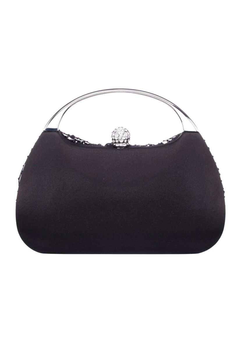 Crystal Twist Front Minaudiere Bag