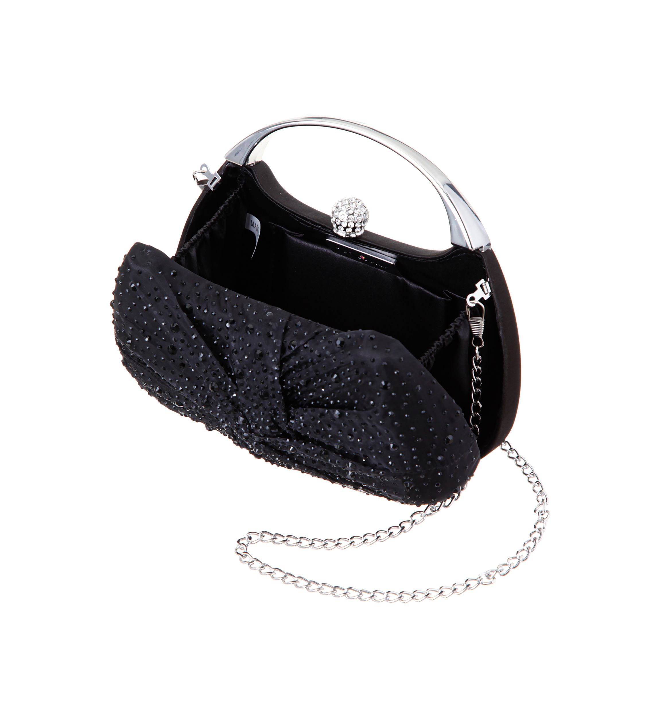 Crystal Twist Front Minaudiere Bag