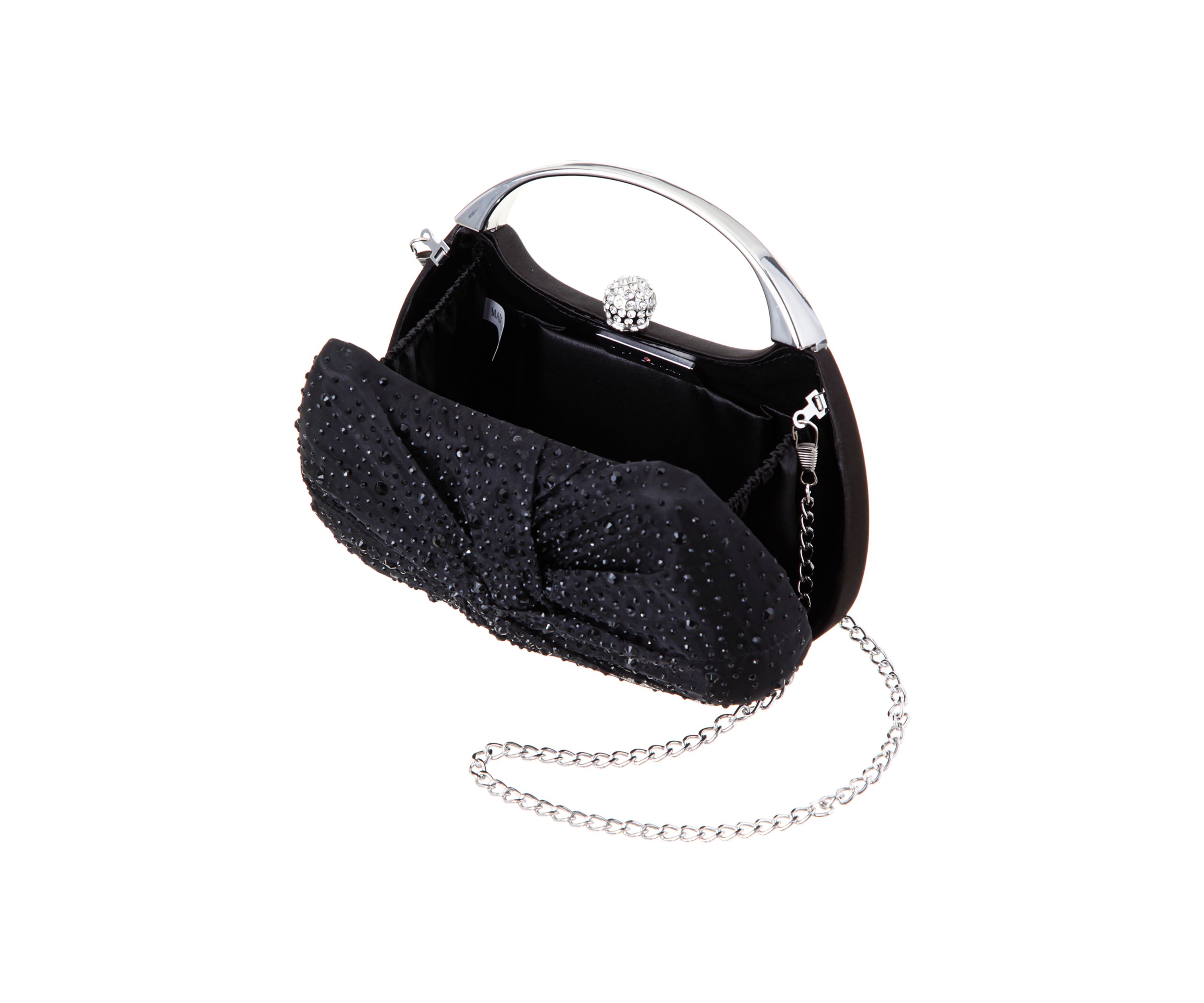 Crystal Twist Front Minaudiere Bag