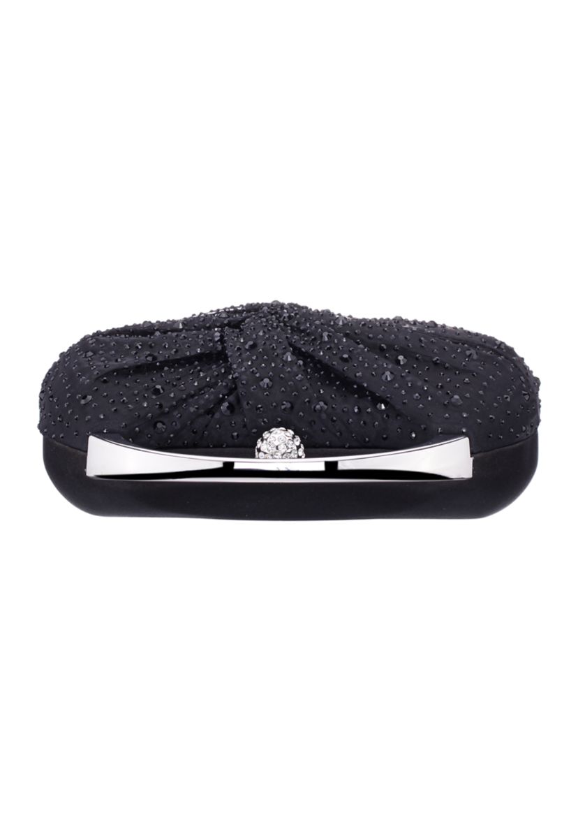 Crystal Twist Front Minaudiere Bag