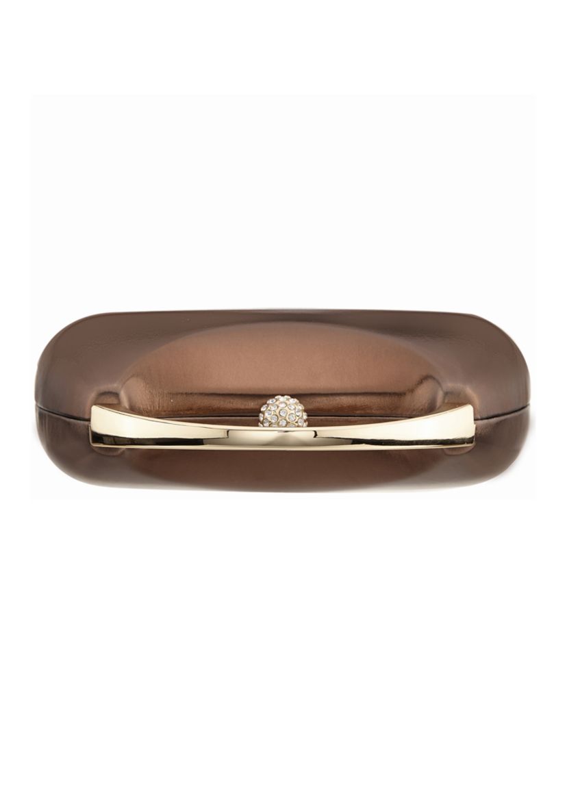 Top Handle Metallic Clutch Bag