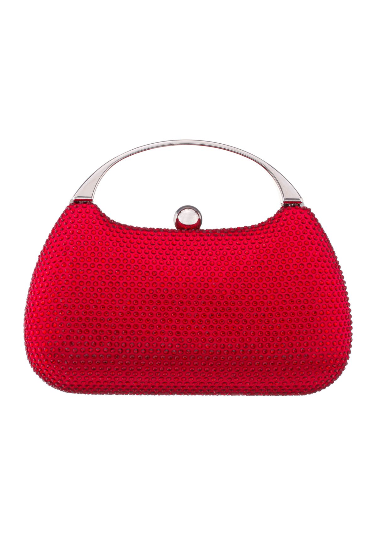 Top Handle Metallic Clutch