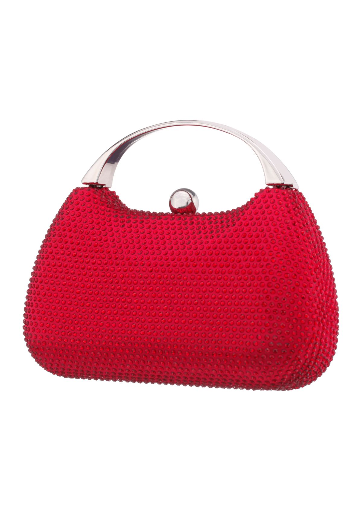 Top Handle Metallic Clutch