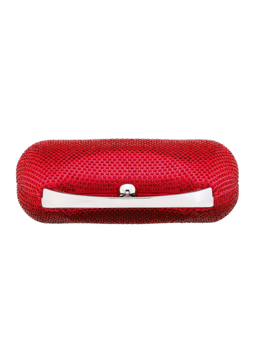 Top Handle Metallic Clutch