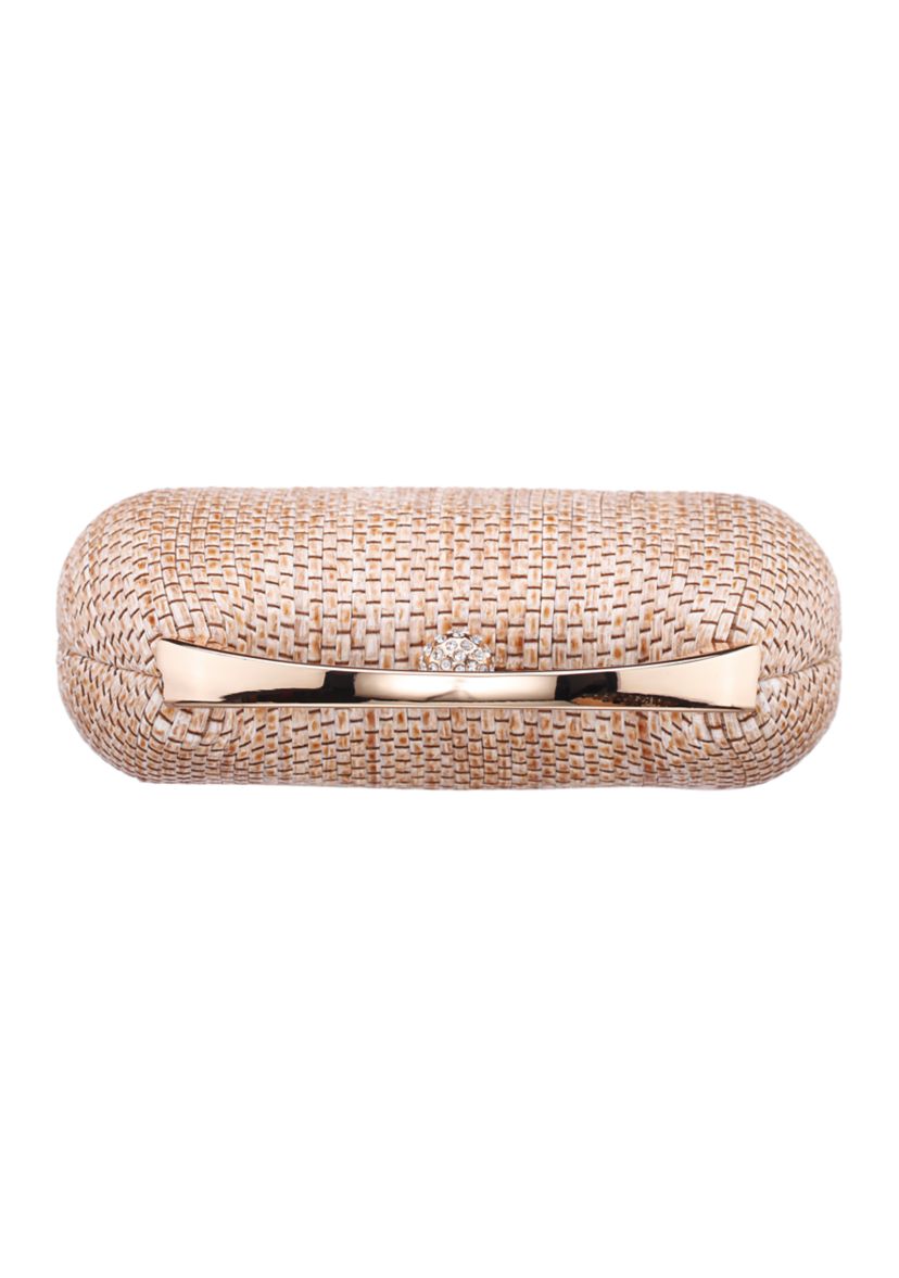 mina‼️ Nina Straw Minaudiere with Metal Handle | Belk